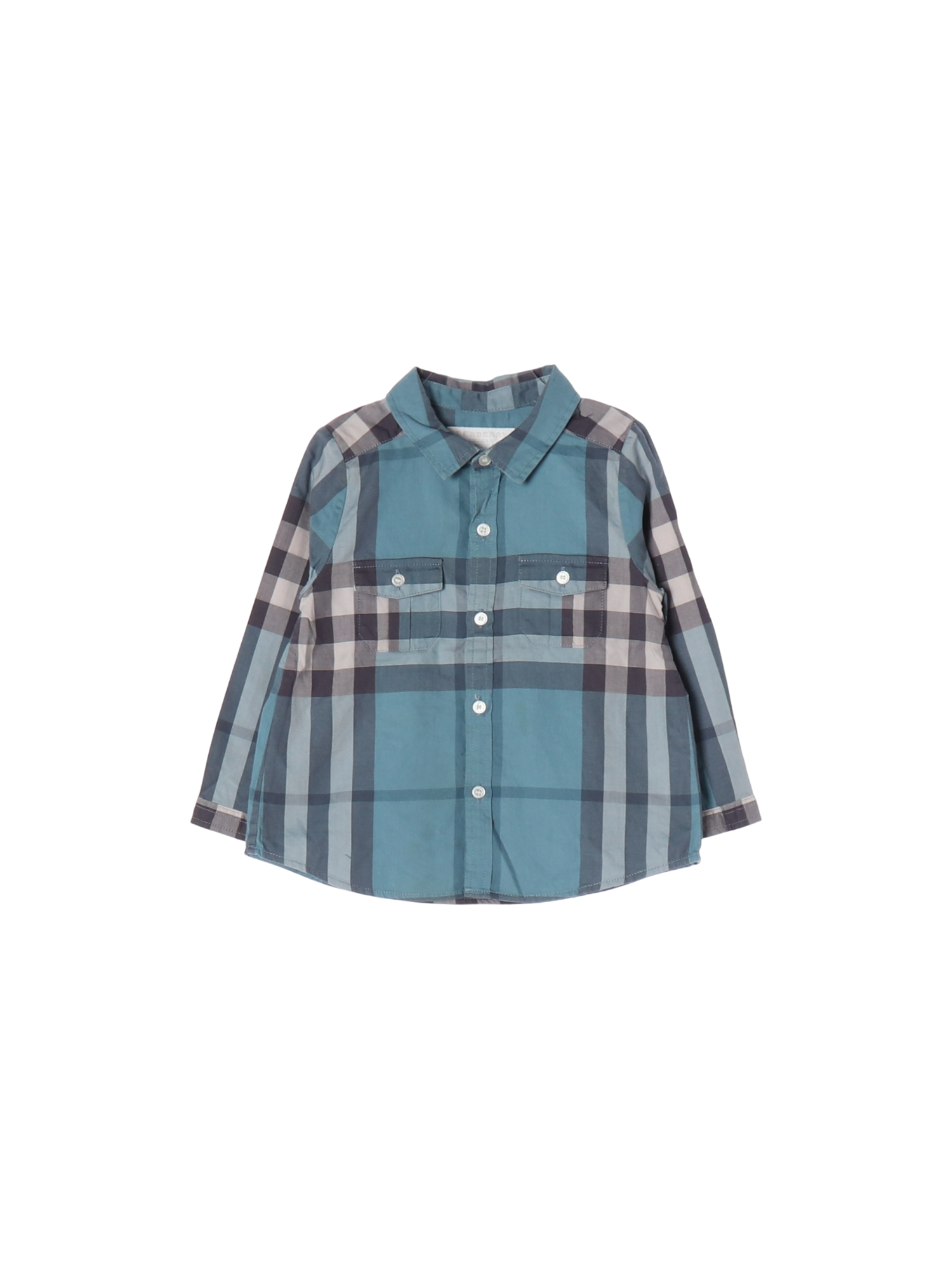 버버리 단추 블루 셔츠 18m 0