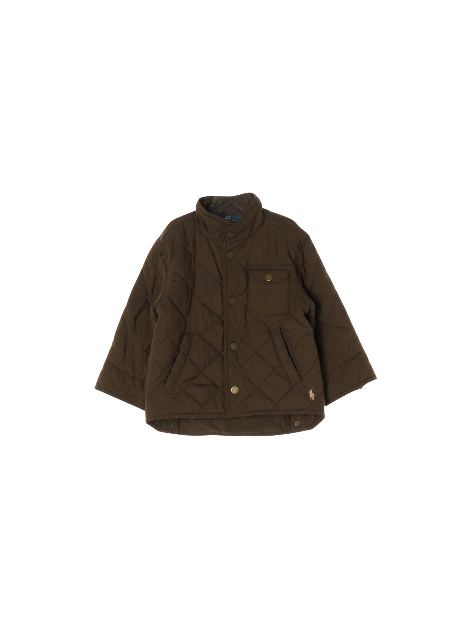 랄프로렌 퀼팅 브라운 패딩 2y 0