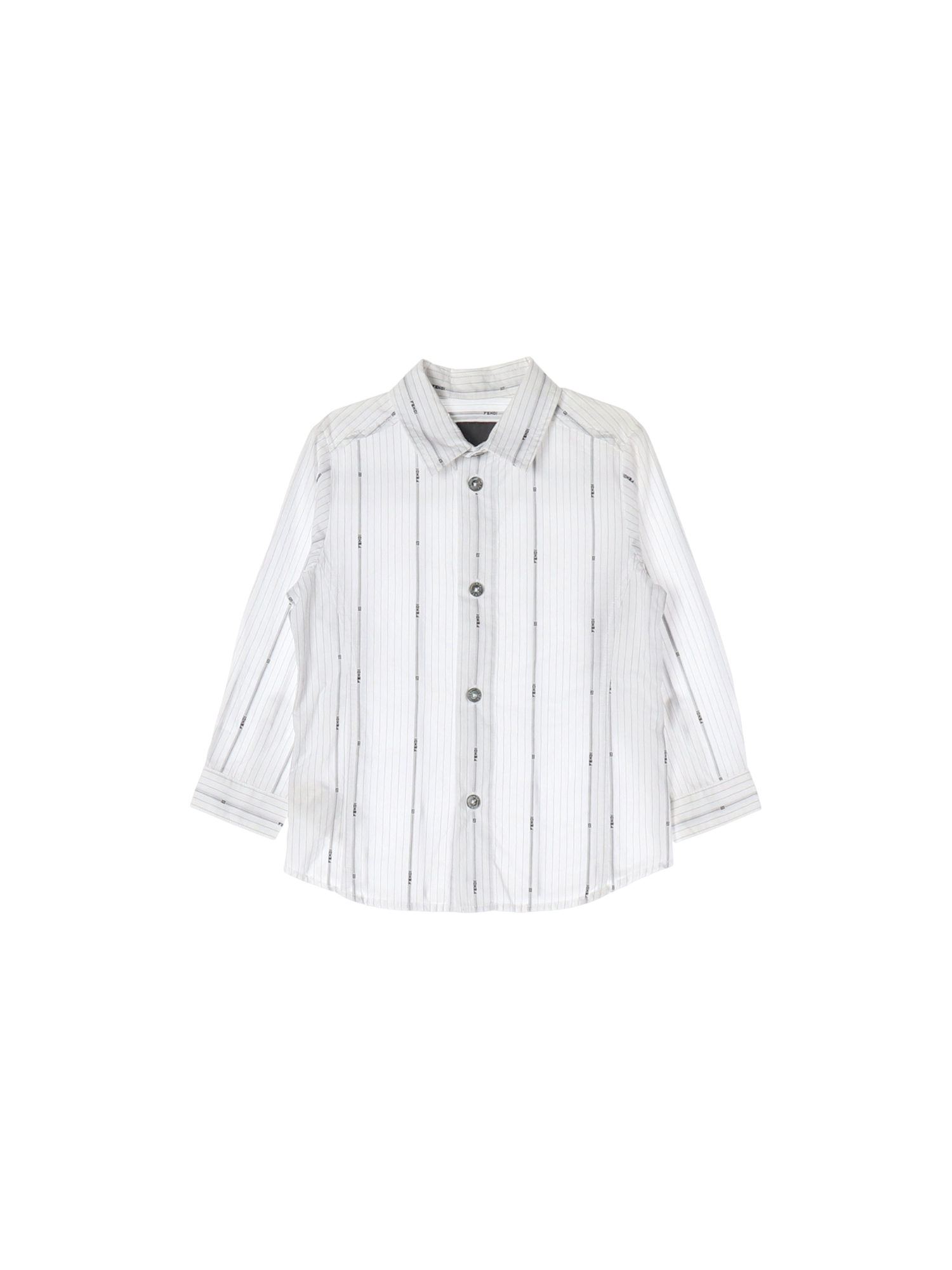 펜디 단추 화이트 셔츠 2y 0