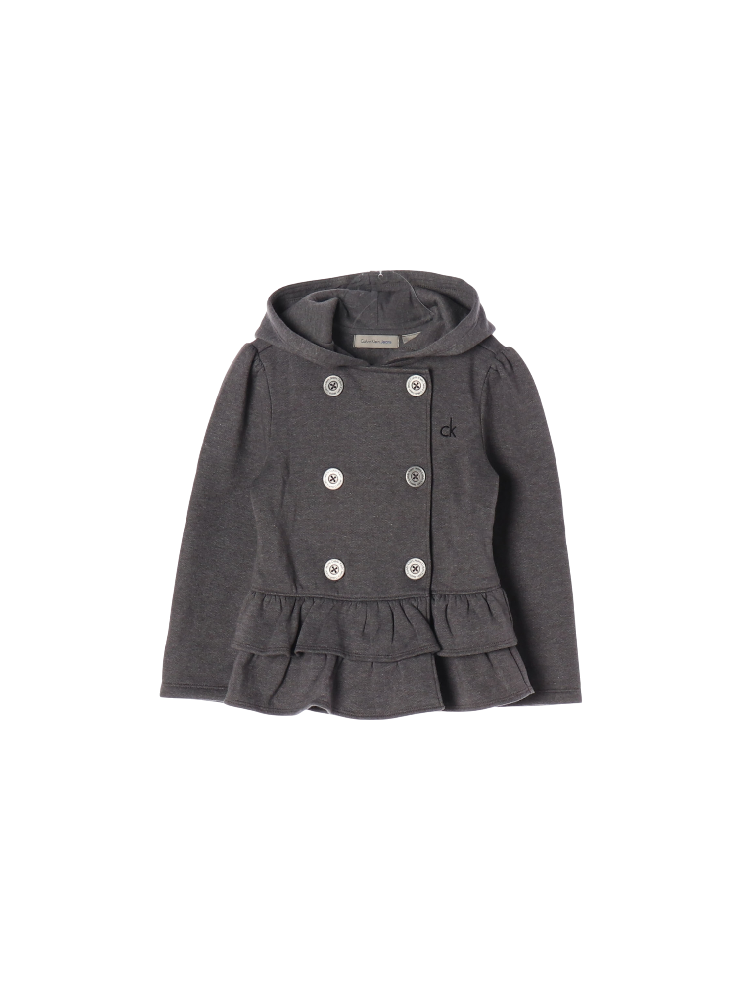 캘빈클라인 단추 그레이 더블브레스티드재킷 4y 0