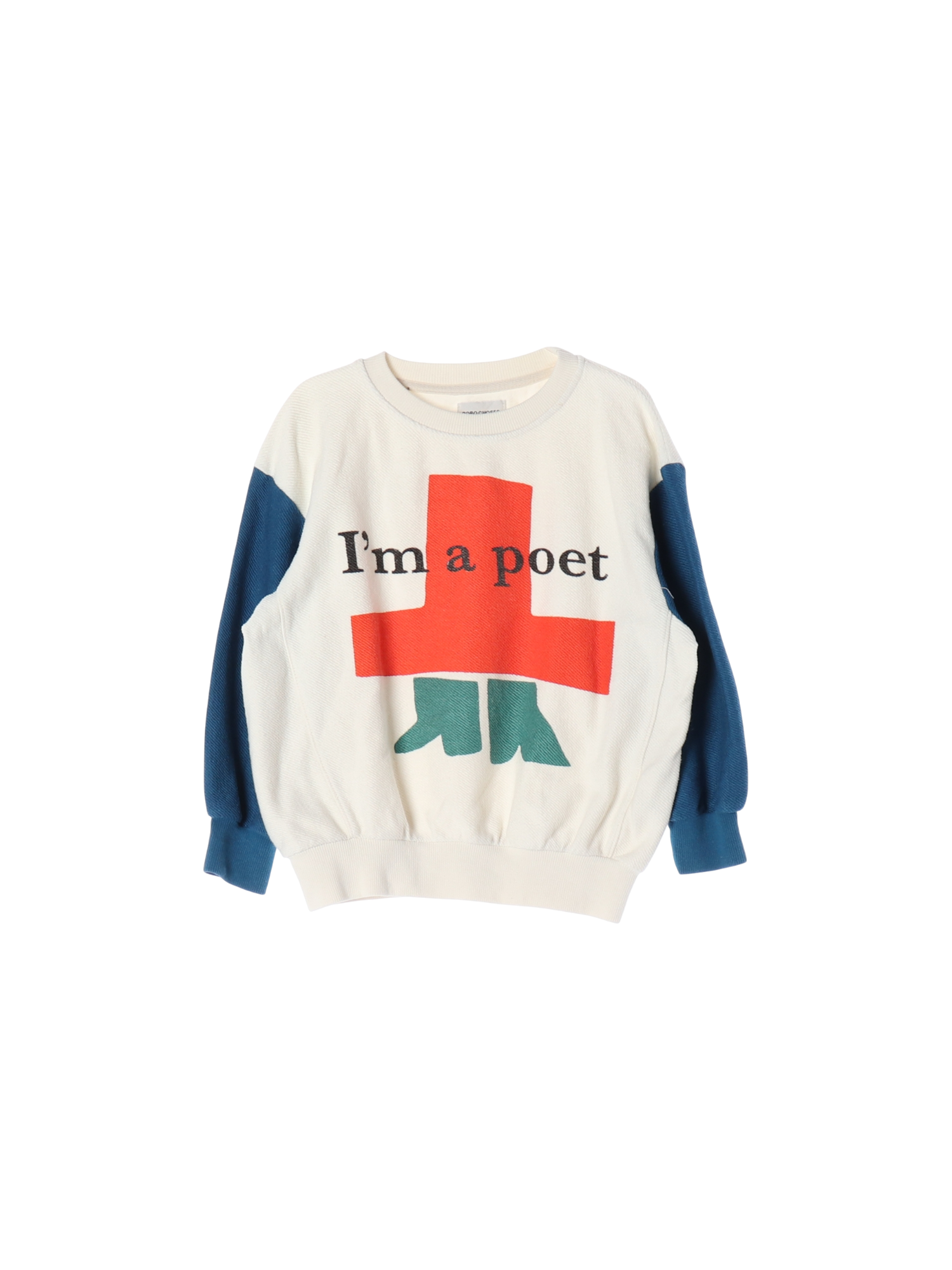 보보쇼즈 드롭숄더 베이지 스웨트셔츠 6-7y 0