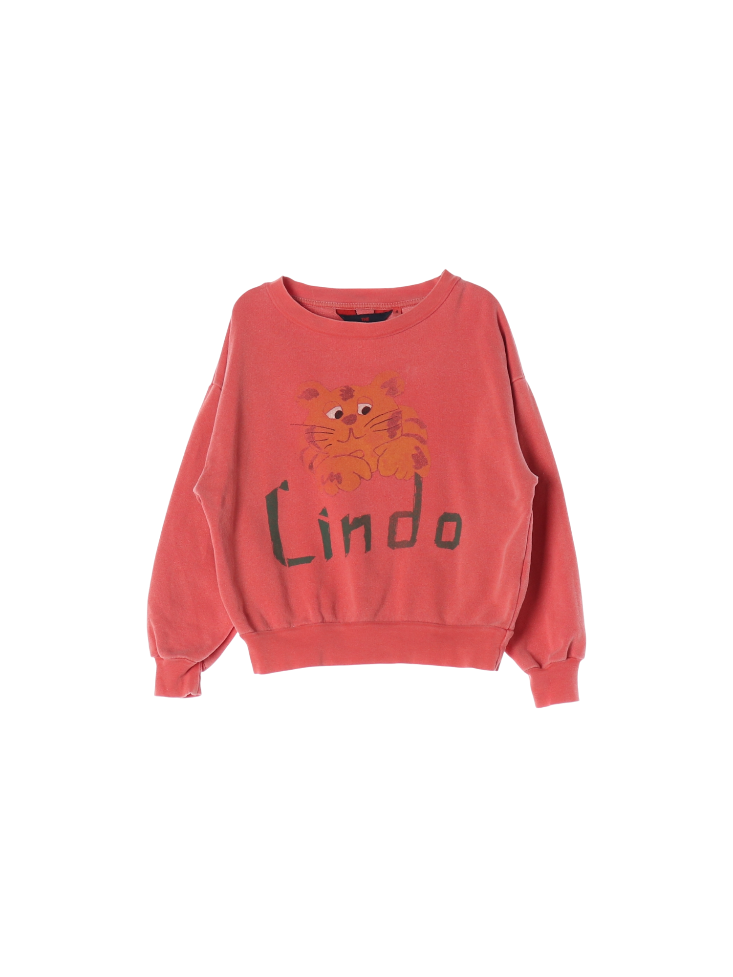 타오 드롭숄더 핑크 스웨트셔츠 6y 0