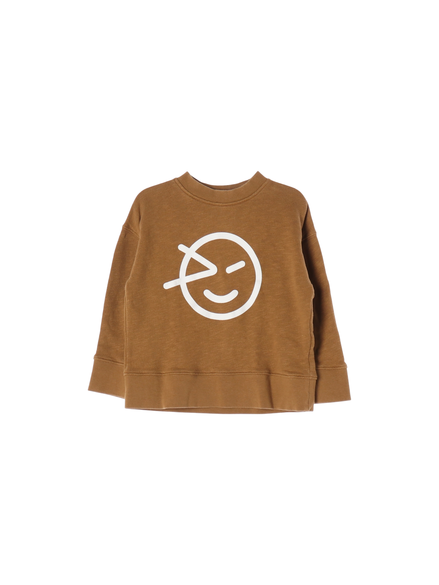 윙켄 드롭숄더 브라운 스웨트셔츠 6y 0