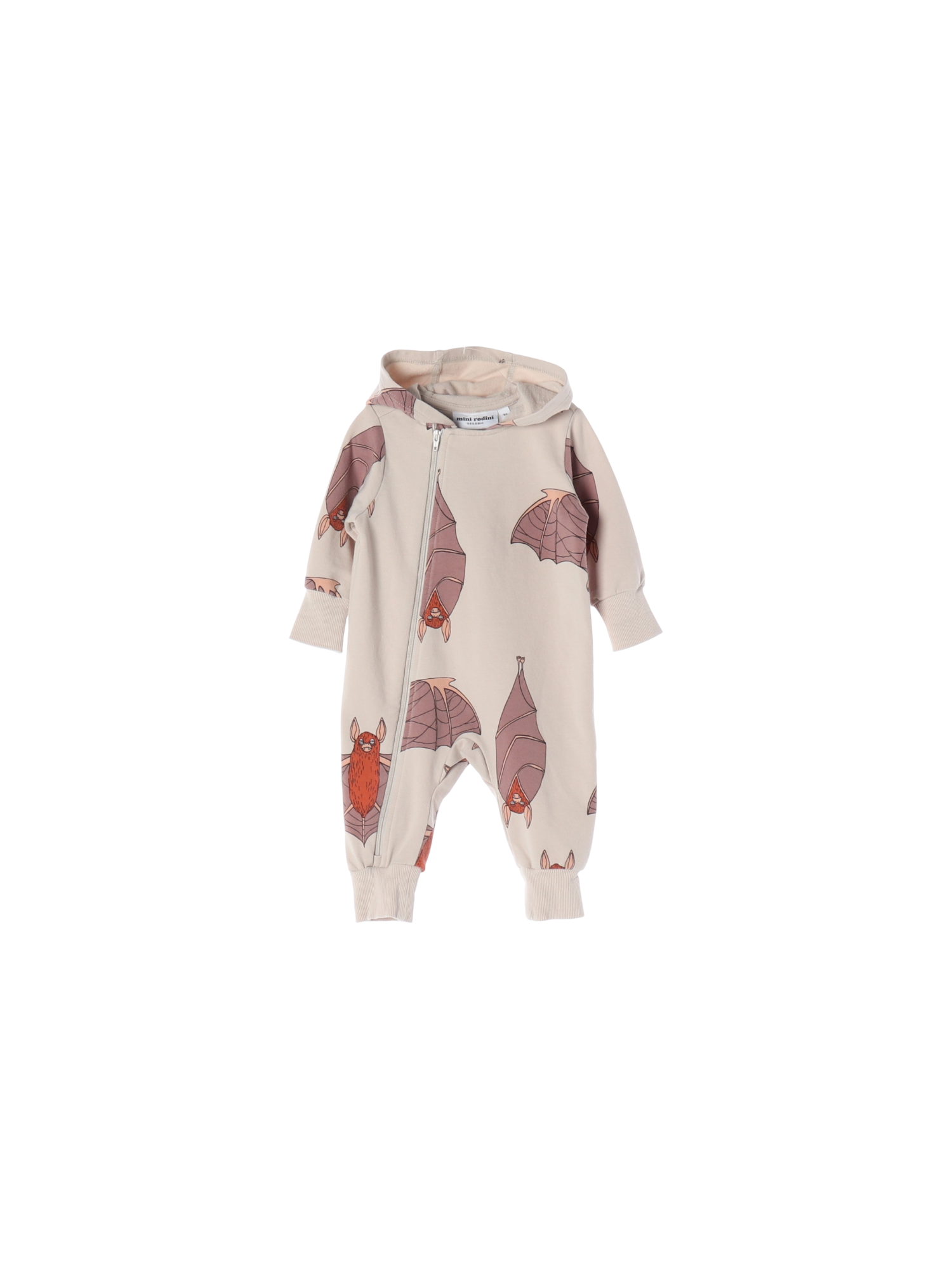 미니로디니 후드 베이지 점프수트 56-62cm 0