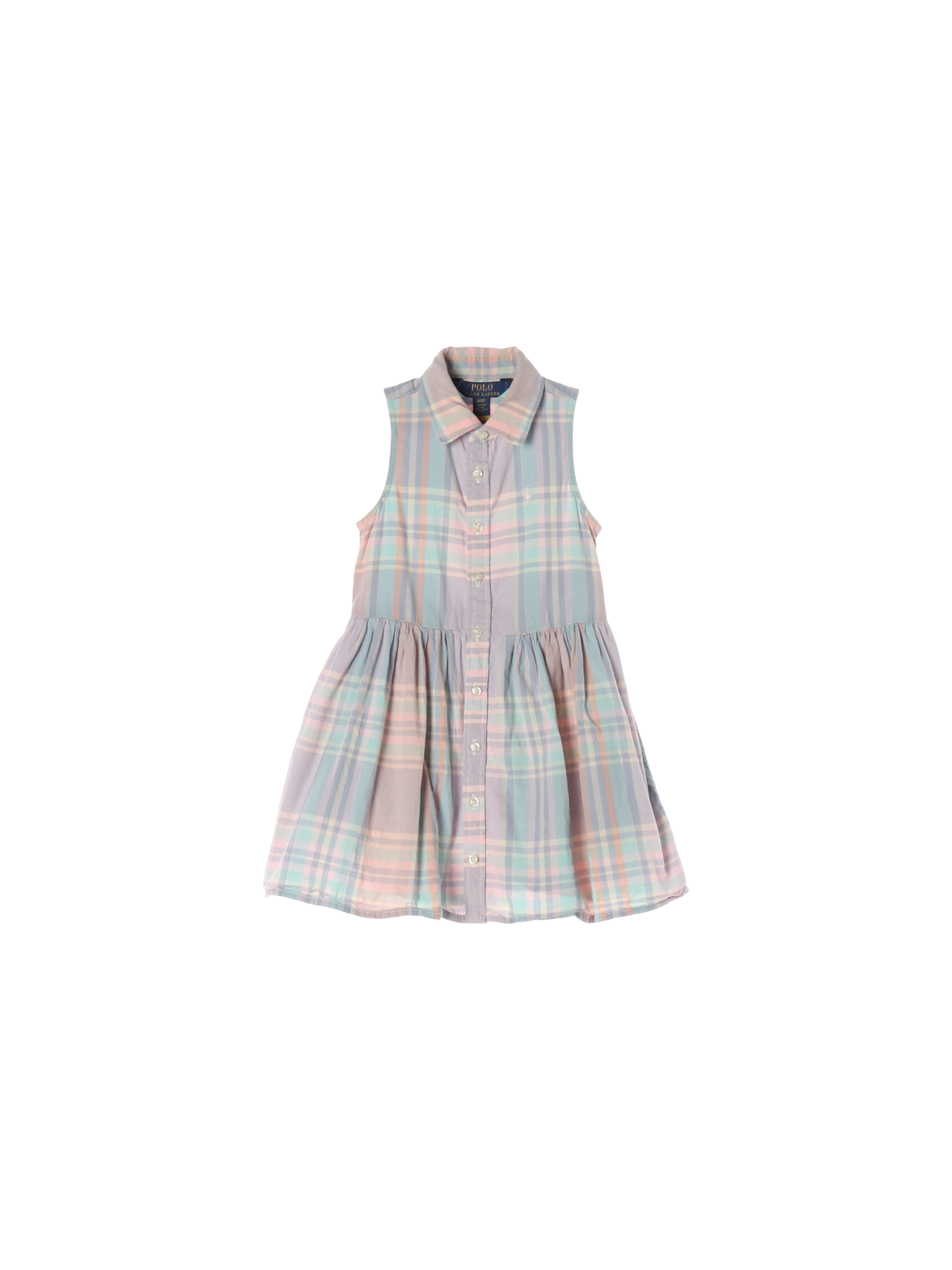 랄프로렌 단추 스카이블루 셔츠원피스 3y 0
