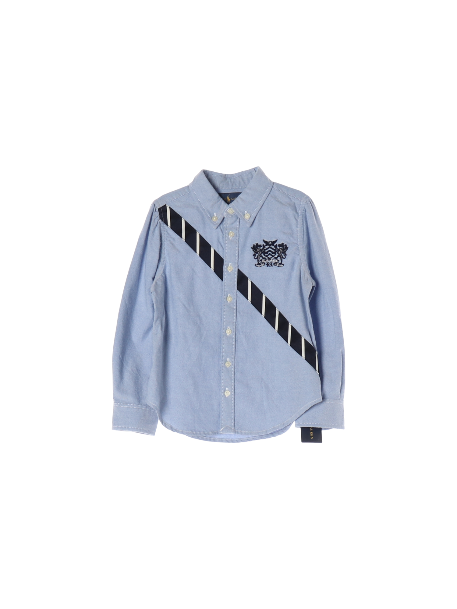 랄프로렌 단추 스카이블루 셔츠 4y 0