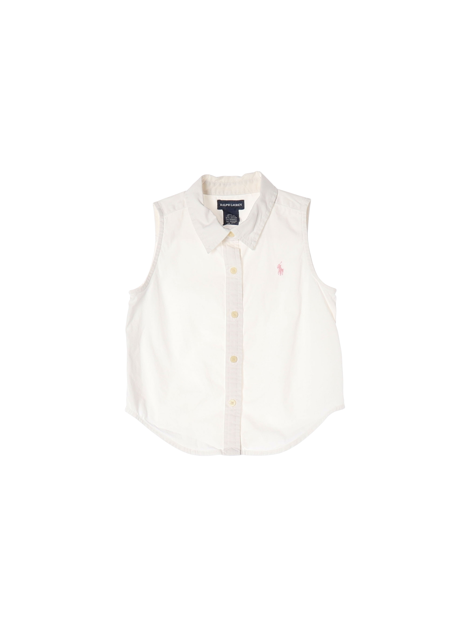 랄프로렌 단추 화이트 와이셔츠 6y 0