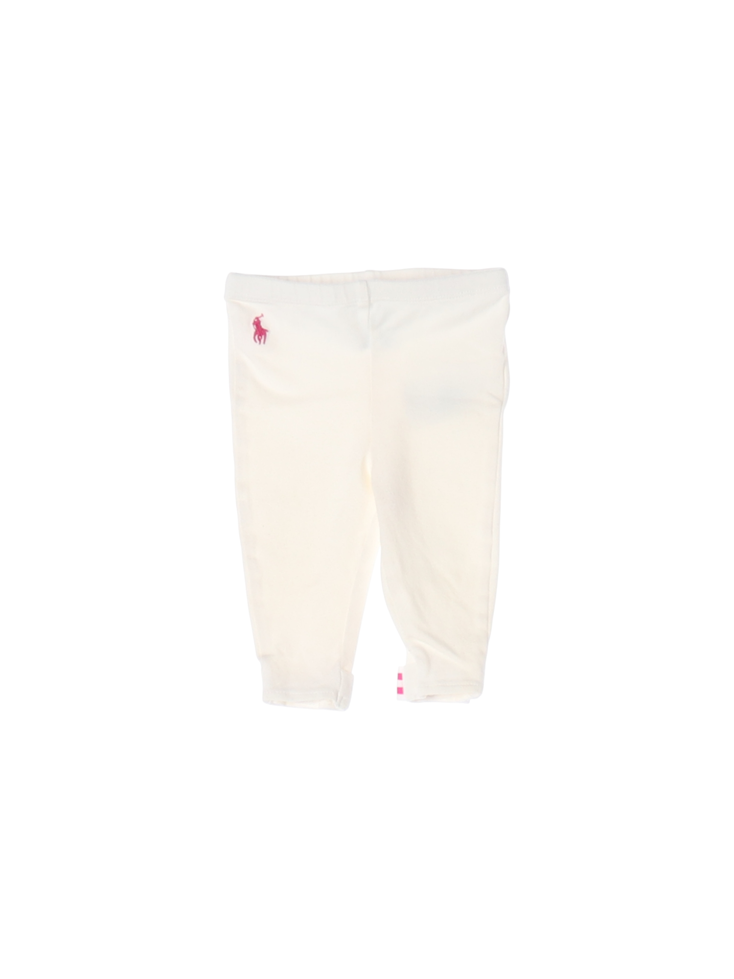 랄프로렌 자수 화이트 스웨트팬츠 6m 0