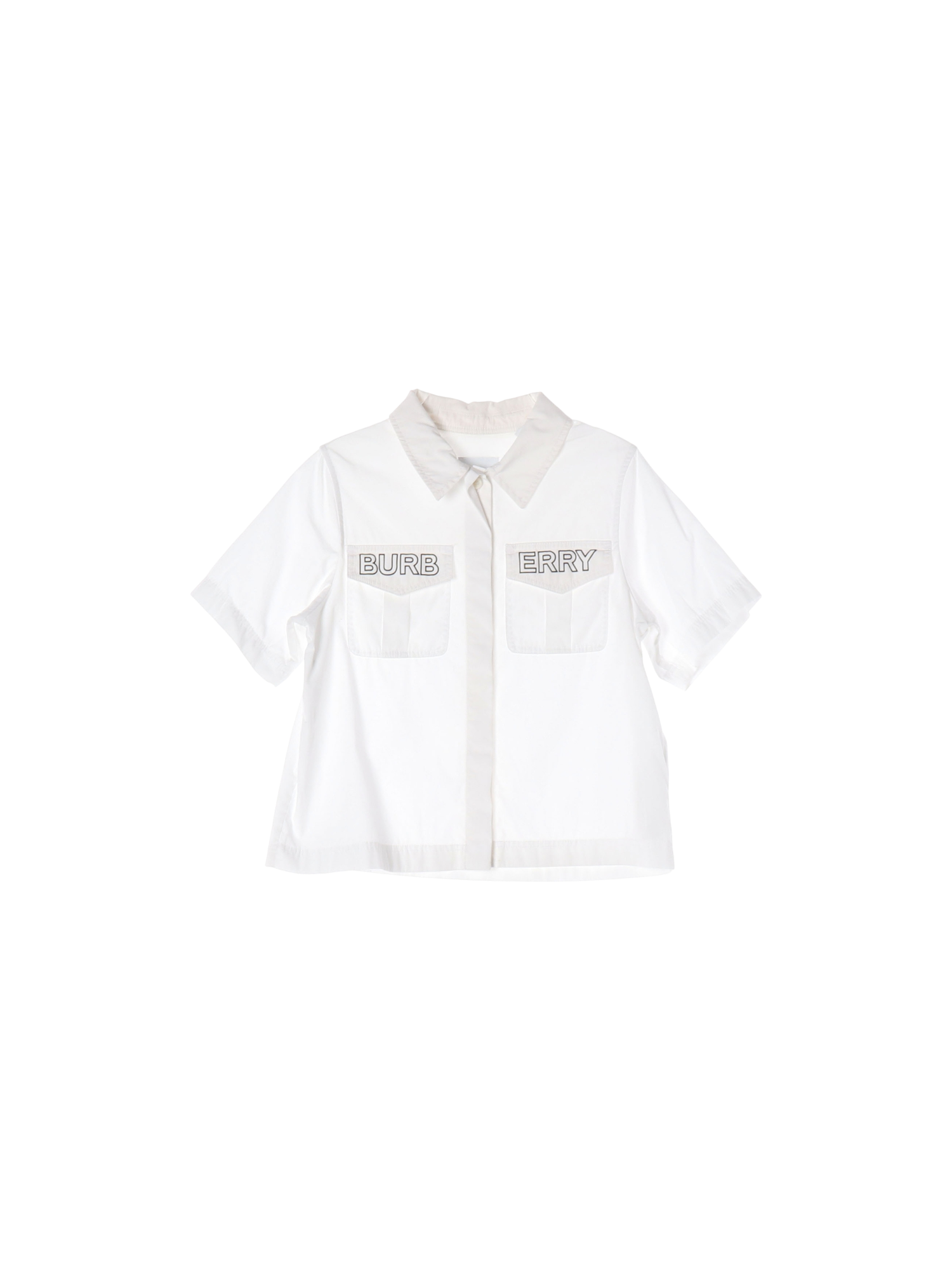 버버리 포켓 화이트 셔츠 8y 0
