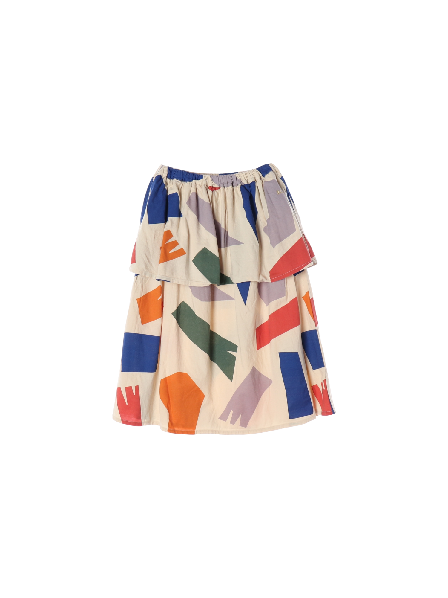 보보쇼즈 페플럼 베이지 티어드스커트 10-11y 0