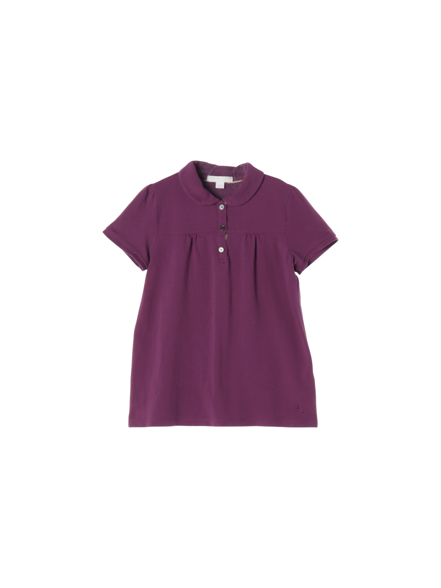 버버리 단추 퍼플 티셔츠 10y 0