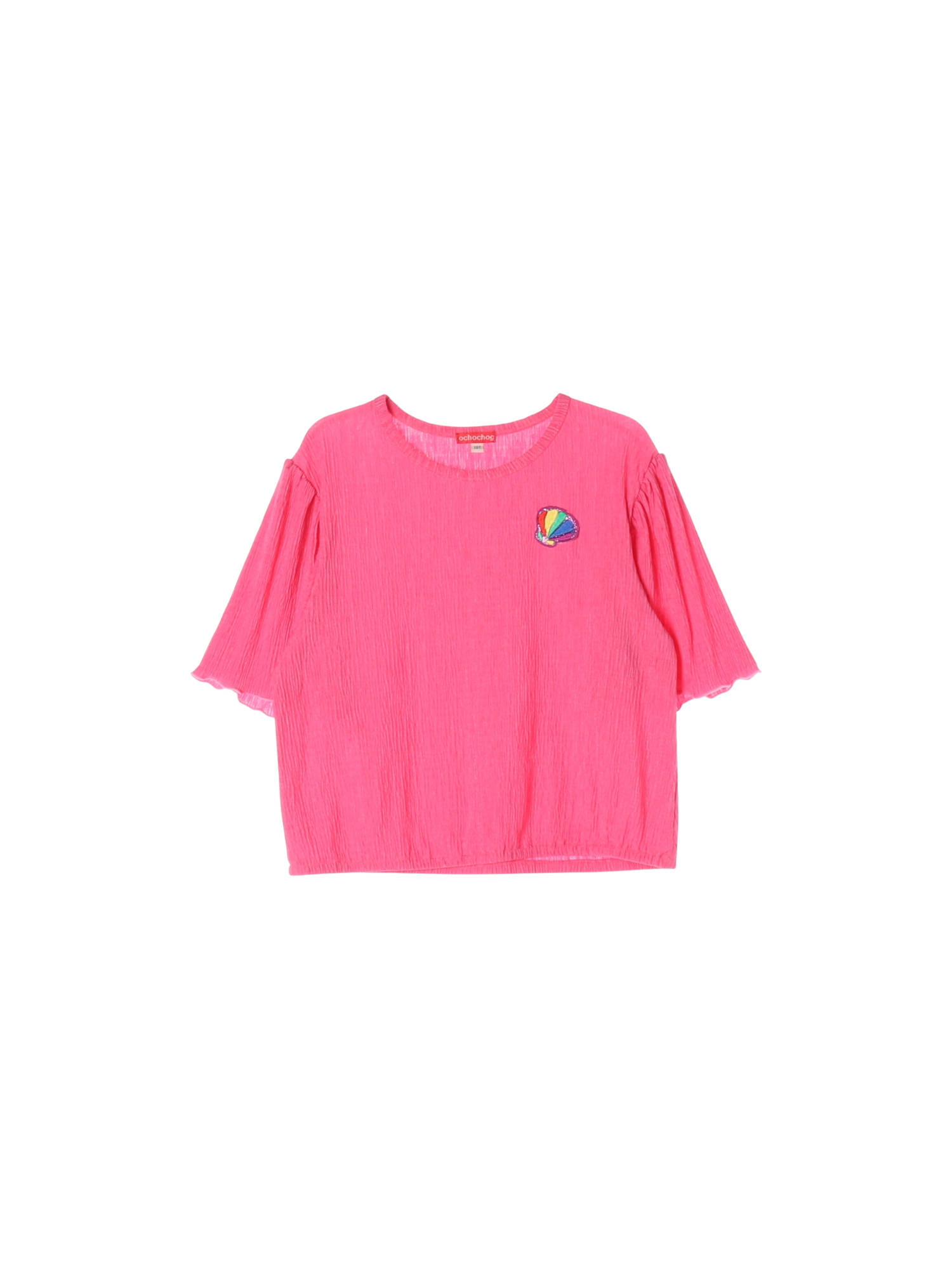 오그오그오그 자수 핑크 티셔츠 10y 0