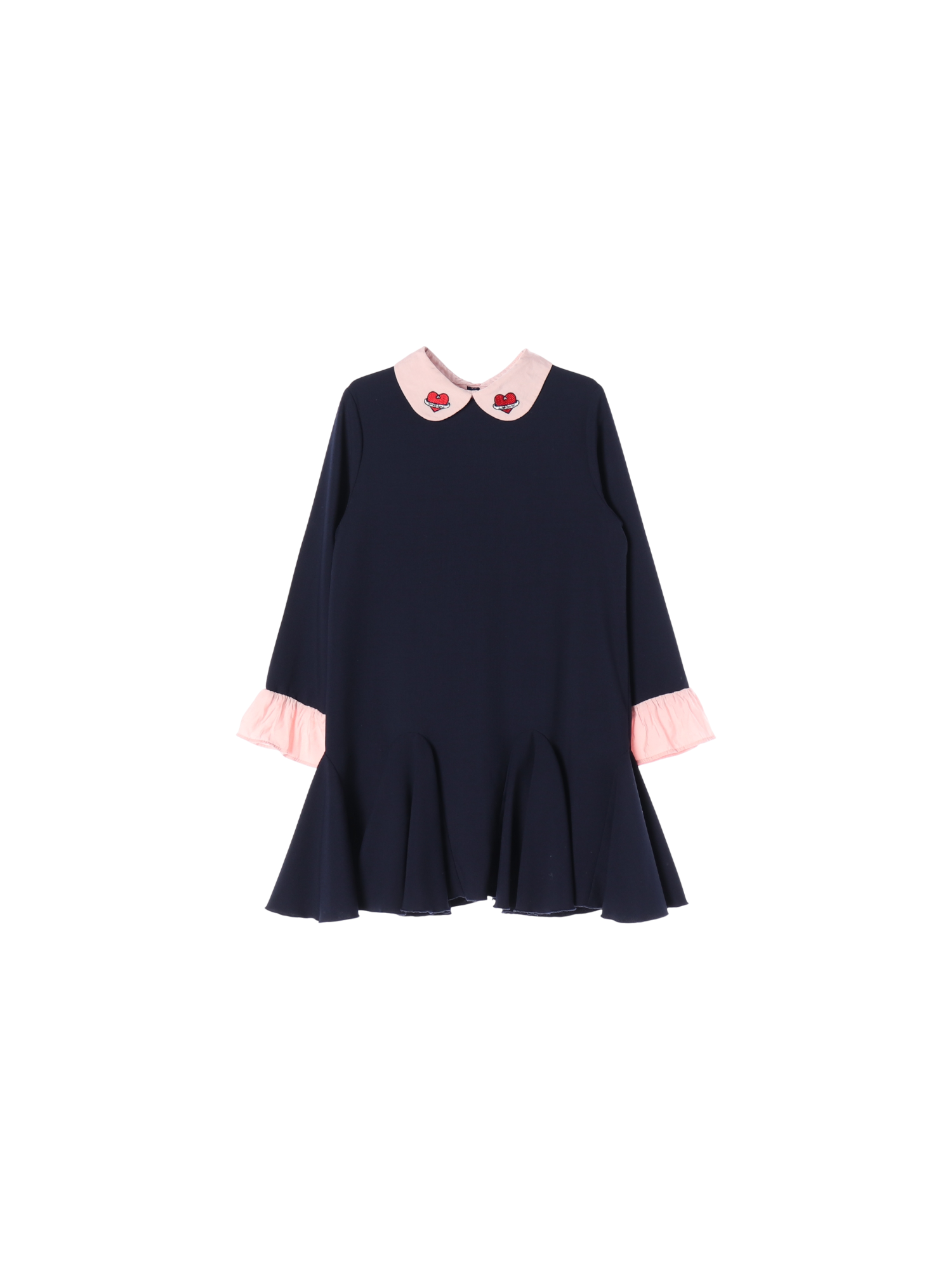 테일스쿱 페플럼 네이비 드레스 130cm 0