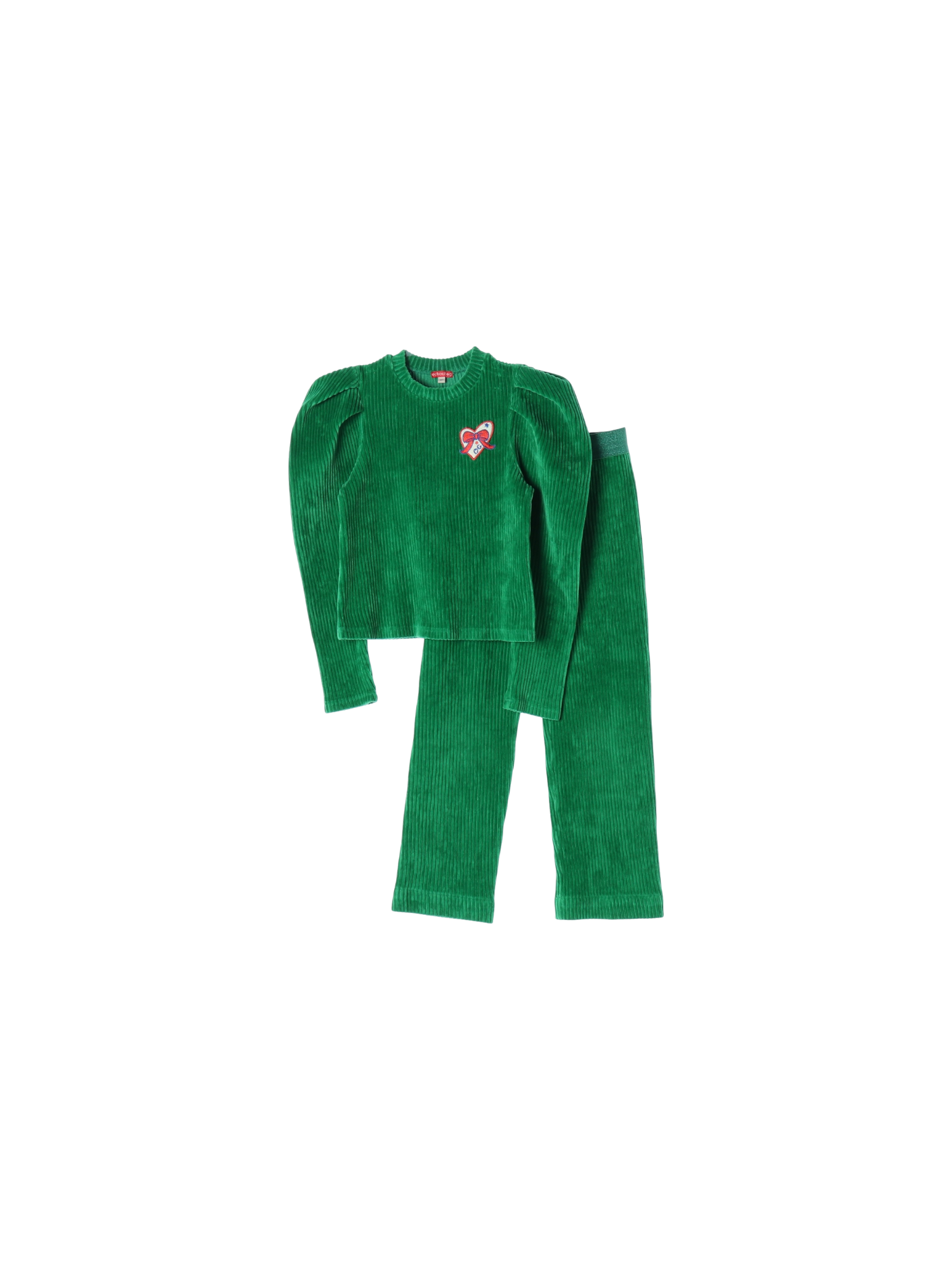 오그오그오그 자수 그린 셋업 10y 0