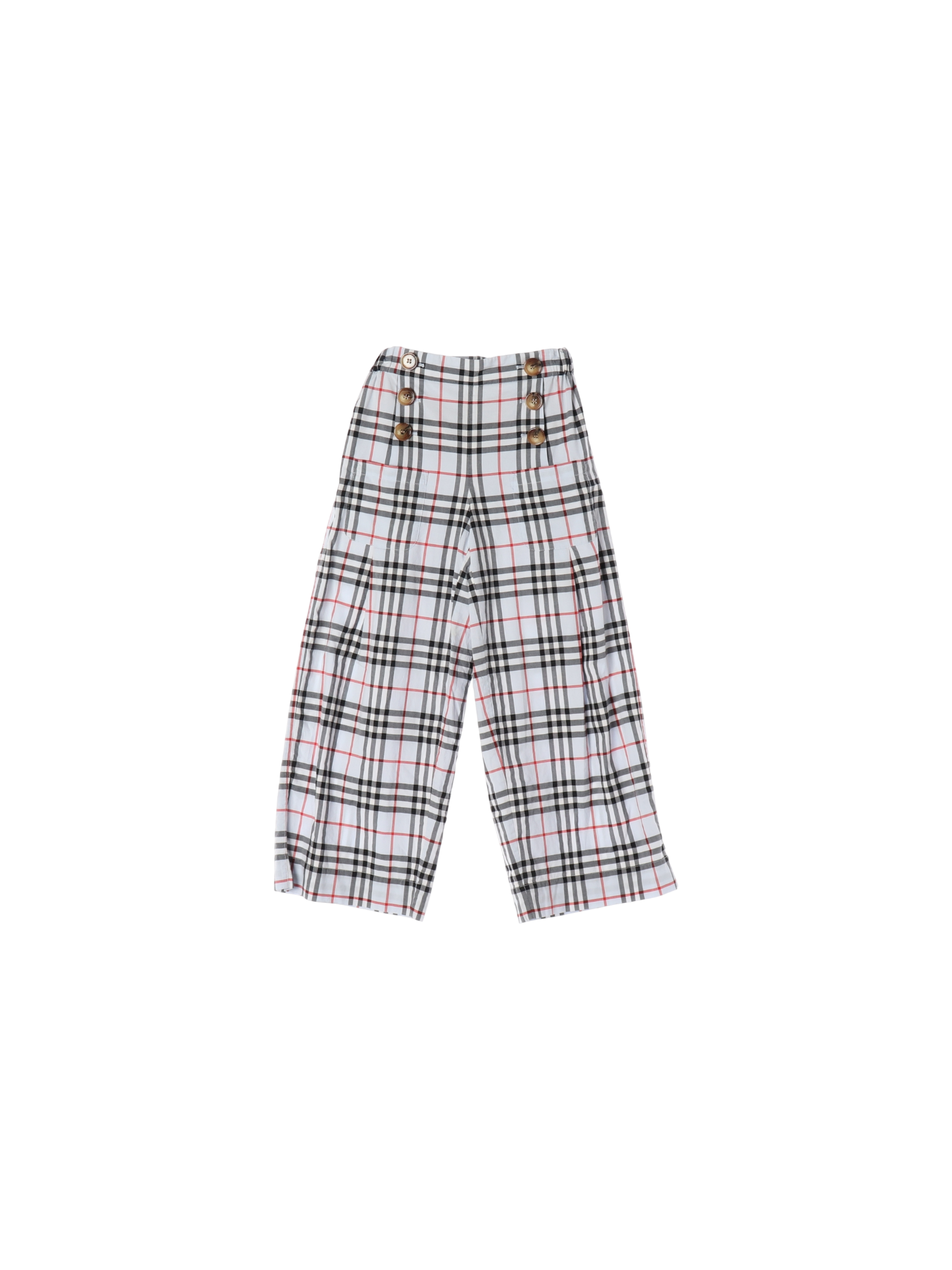 버버리 단추 화이트 와이드팬츠 10y 0