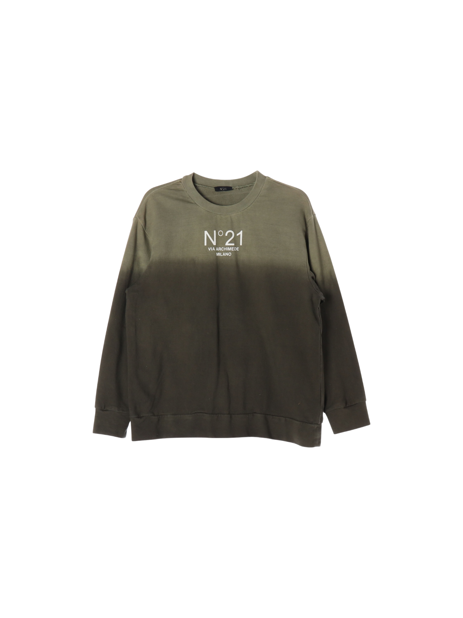 N21 드롭숄더 카키 스웨트셔츠 10y 0