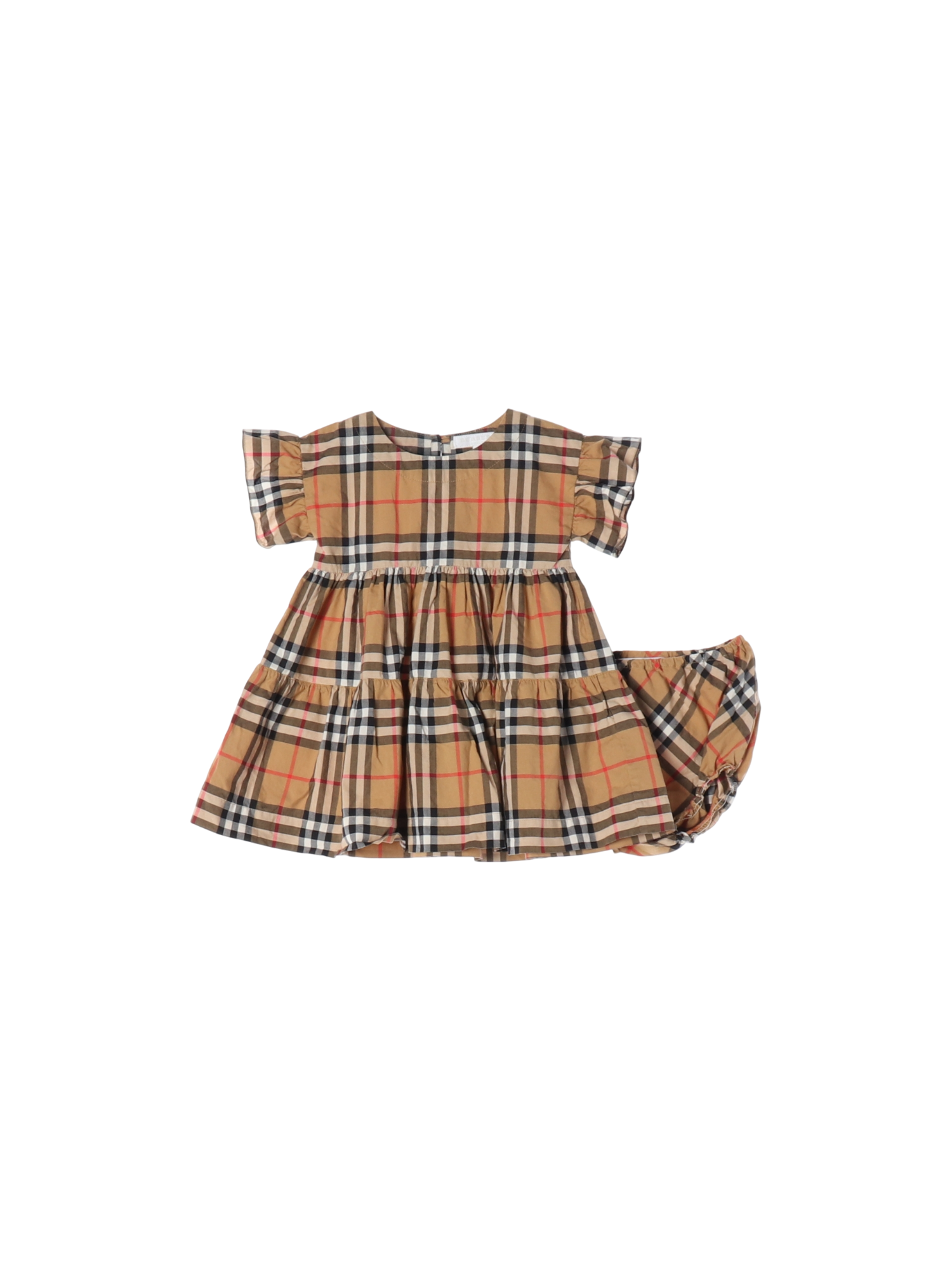 버버리 러플 베이지 드레스 12m 0