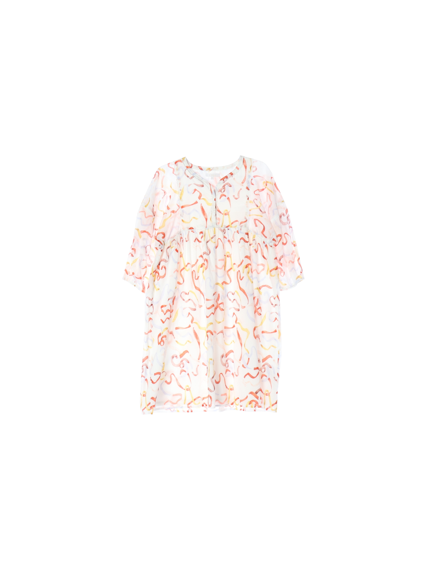 끌로에 셔링 화이트 드레스 12y 0