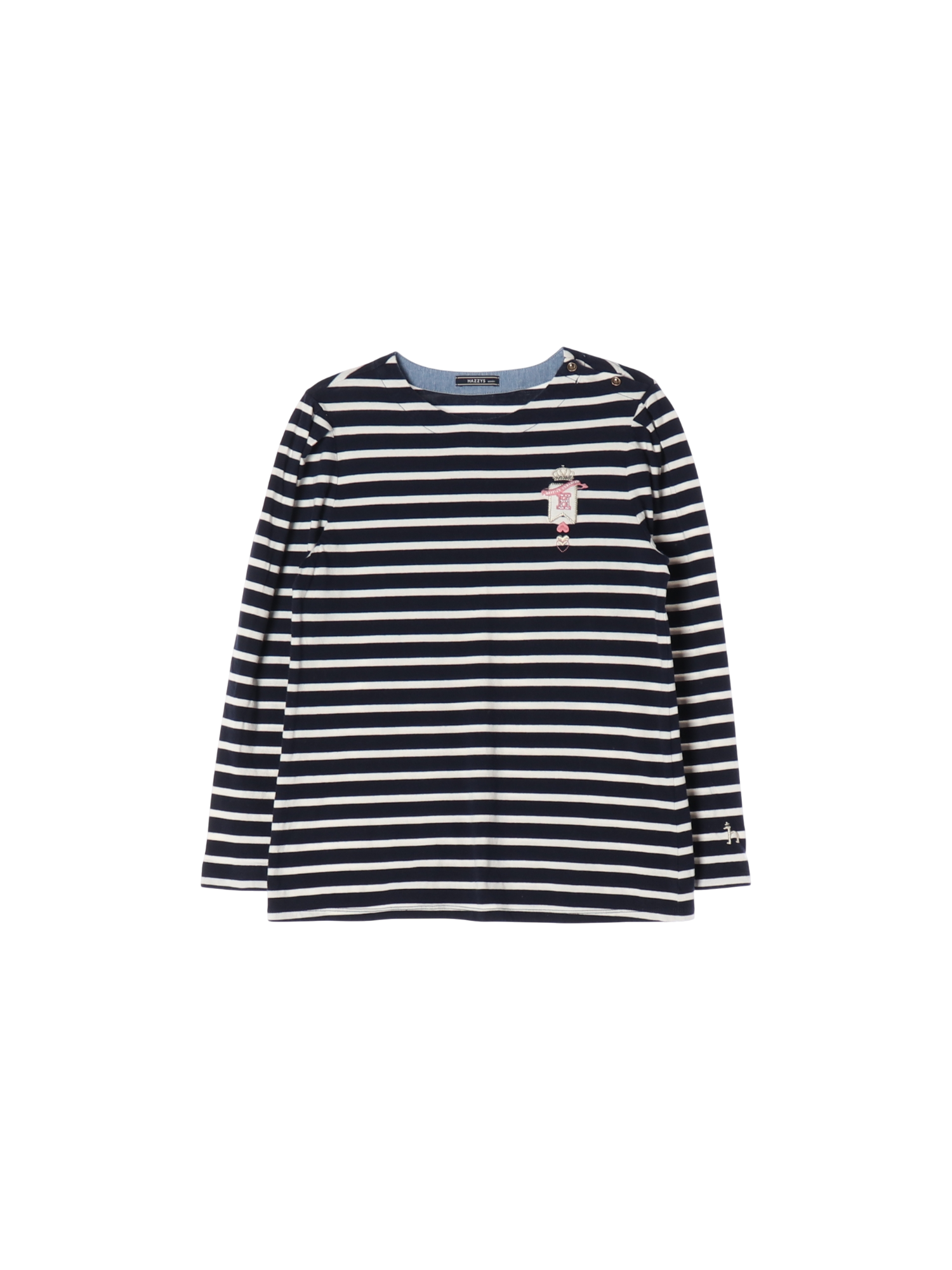 헤지스 자수 네이비 티셔츠 165cm 0