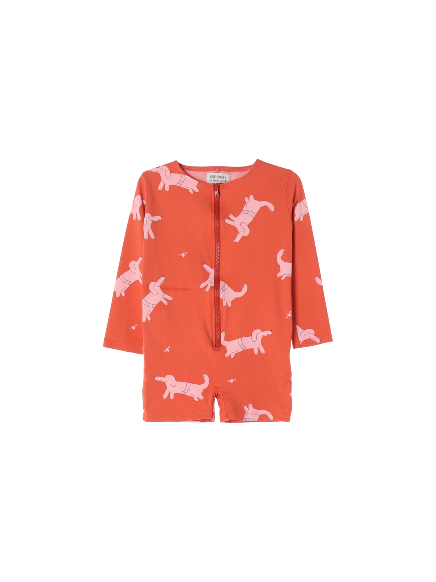 보보쇼즈 집업 오렌지 점프수트 4-5y 0