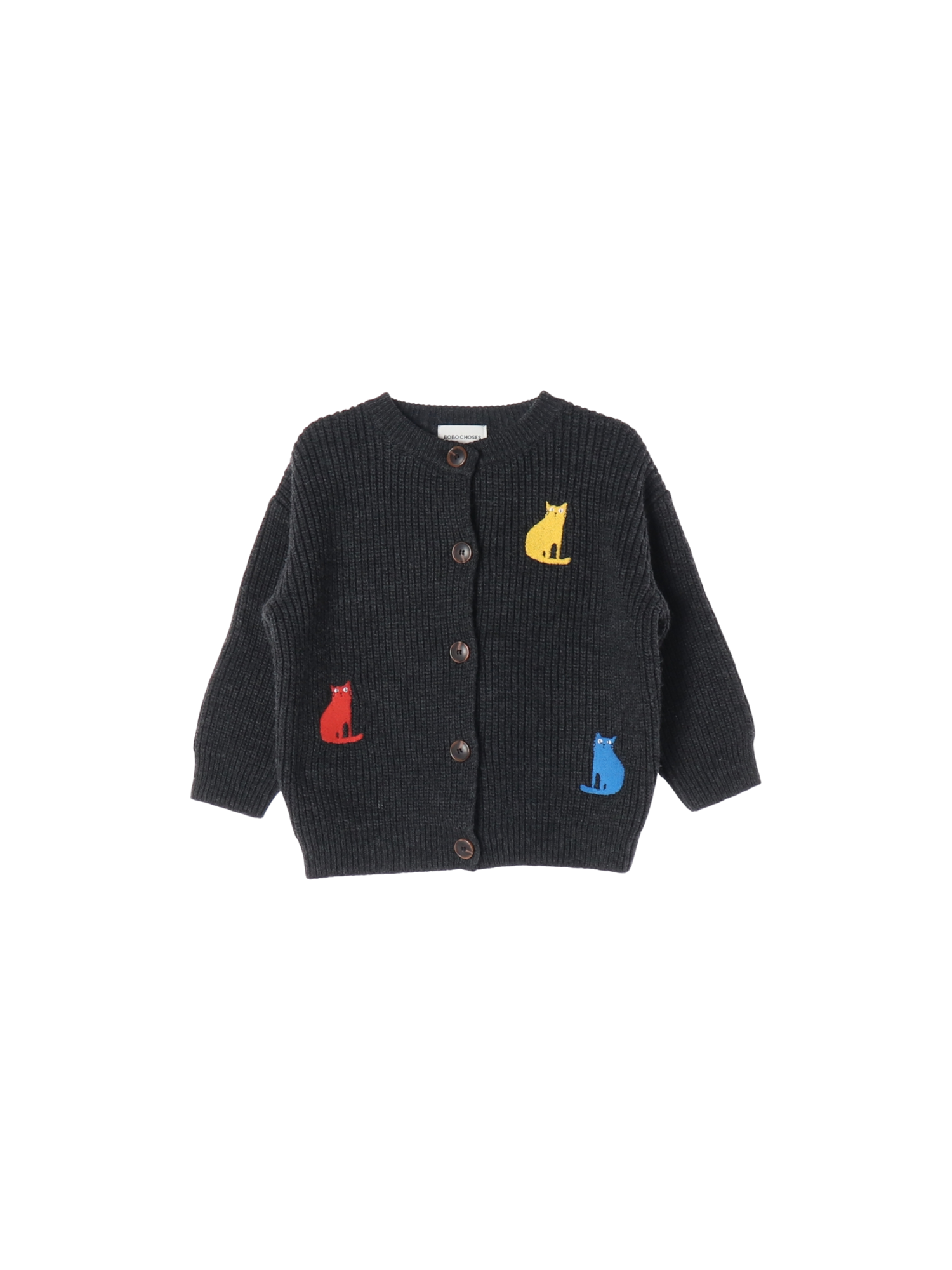 보보쇼즈 단추 블랙 가디건 2-3y 0