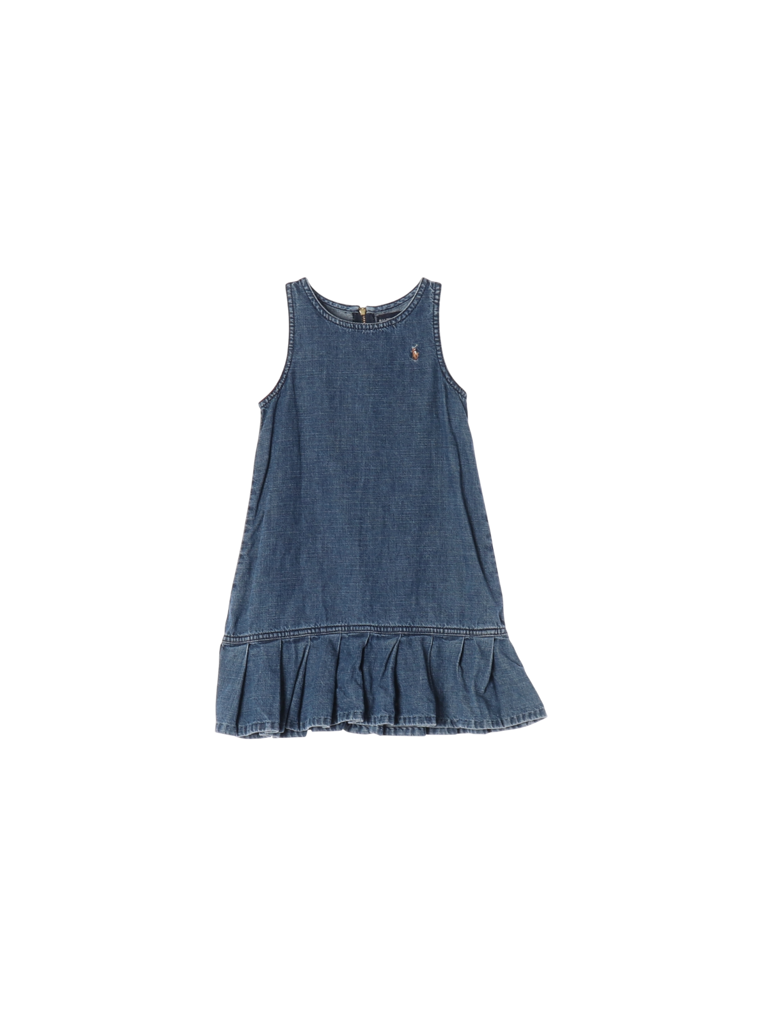 랄프로렌 페플럼 블루 데님원피스 4y 0