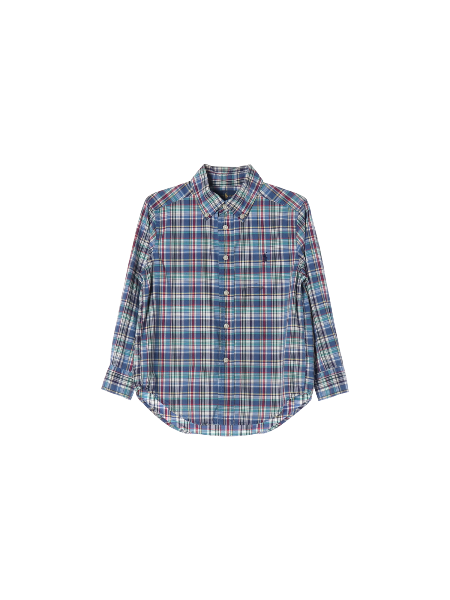 랄프로렌 단추 블루 셔츠 4y 0