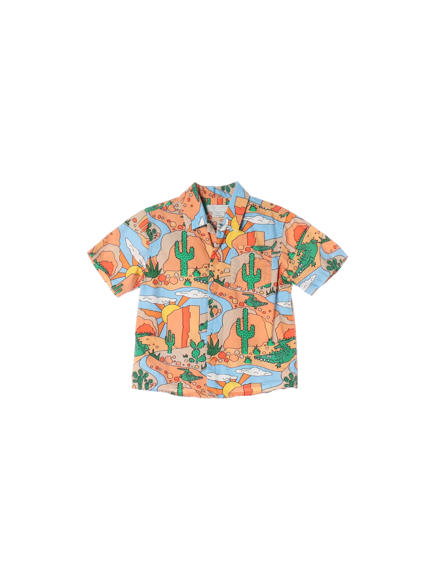 스텔라맥카트니 포켓 오렌지 셔츠 4y 0