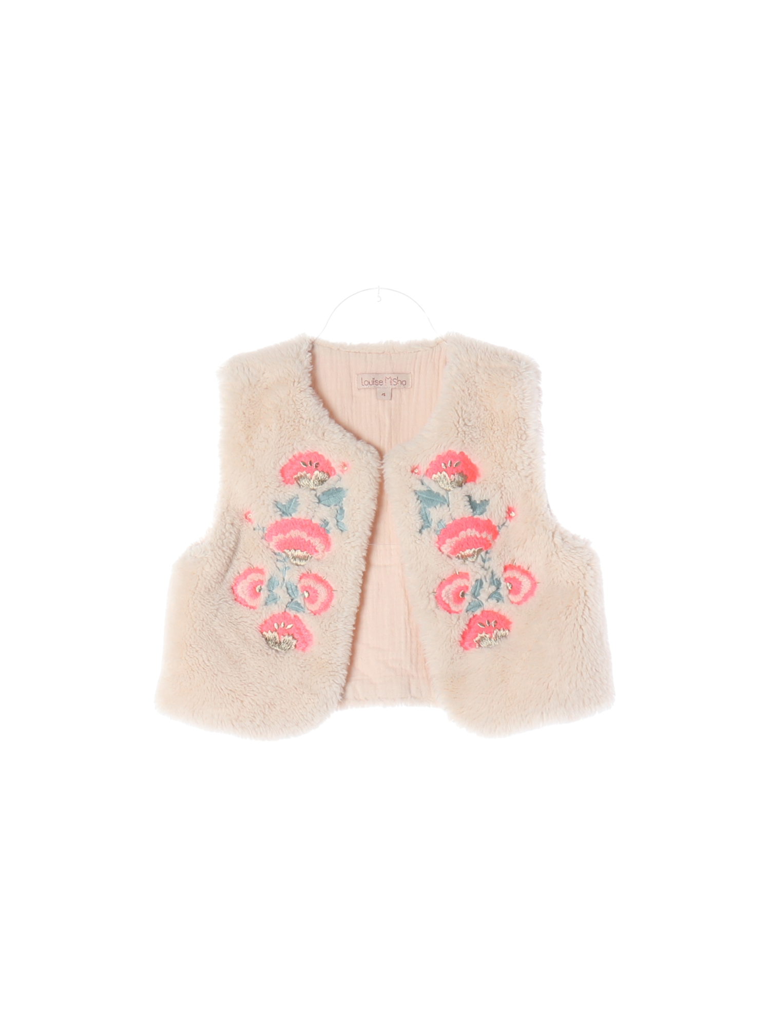 루이스미샤 자수 라벤더 모피코트 4y 0