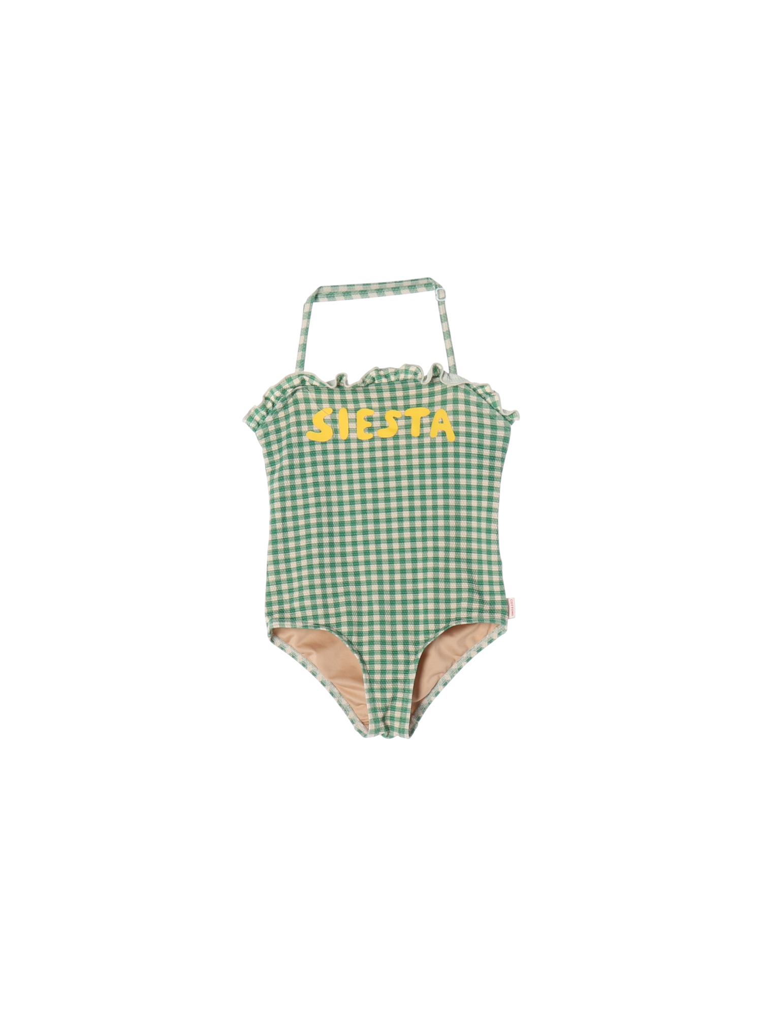 타이니코튼 스트랩 그린 원피스수영복 6y 0