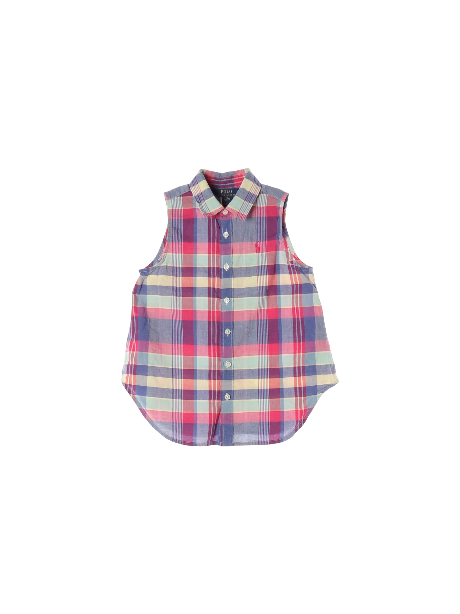 랄프로렌 단추 핑크 셔츠 10y 0