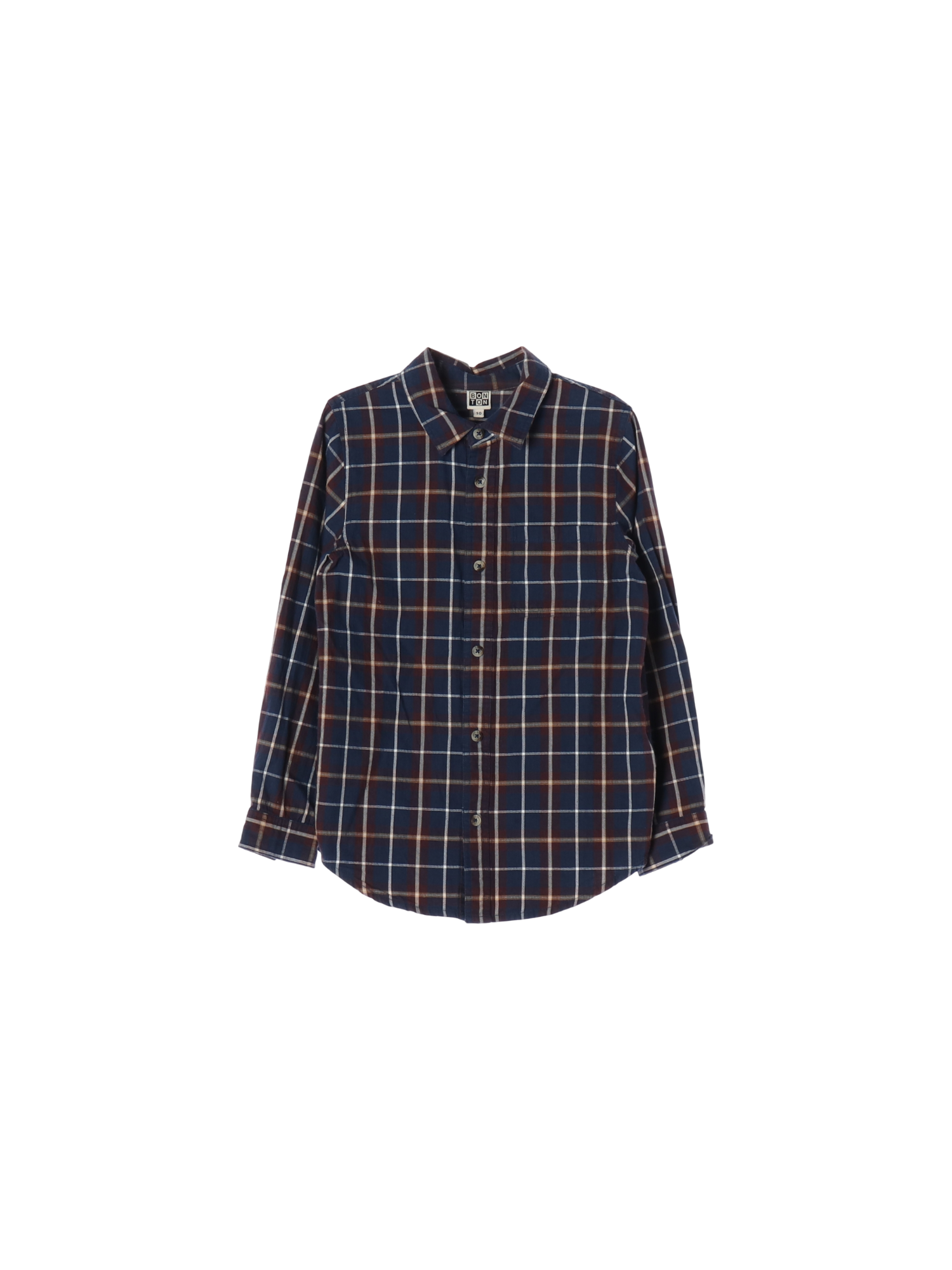 봉통 단추 네이비 셔츠 10y 0