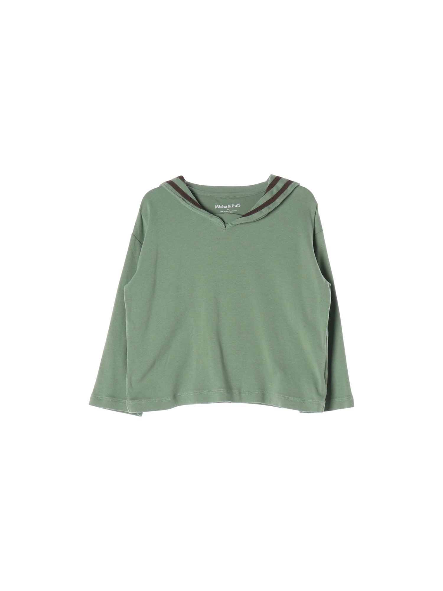 미샤앤퍼프 라인 그린 티셔츠 6y 0