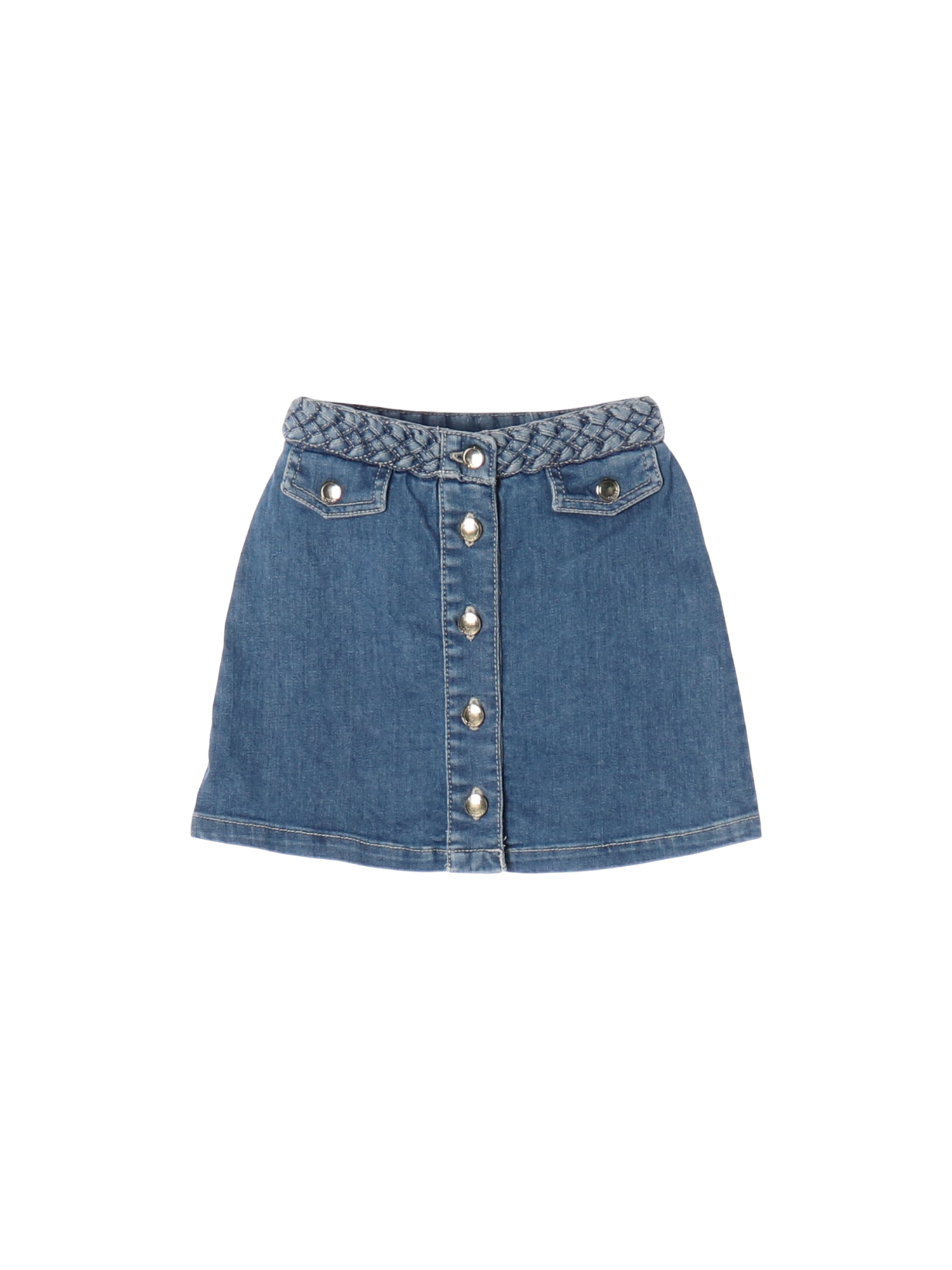 끌로에 단추 블루 데님스커트 6y 0