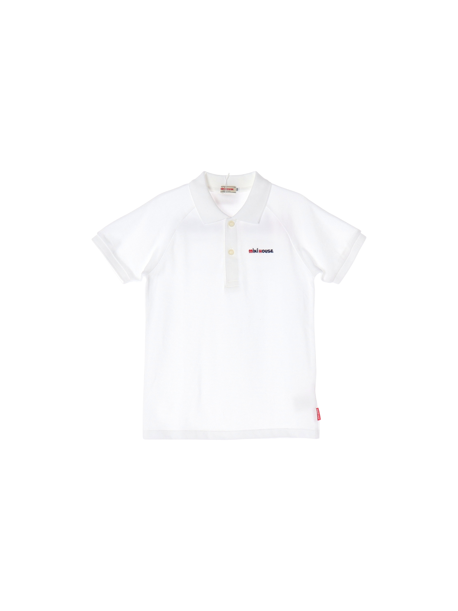 미키하우스 단추 화이트 폴로셔츠 130cm 0