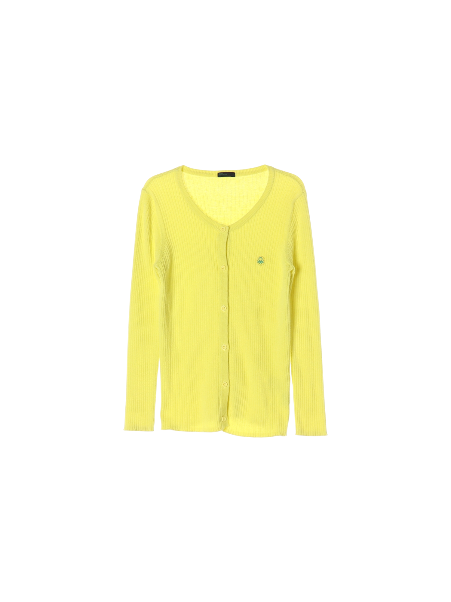 베네통 단추 옐로우 가디건 130cm 0