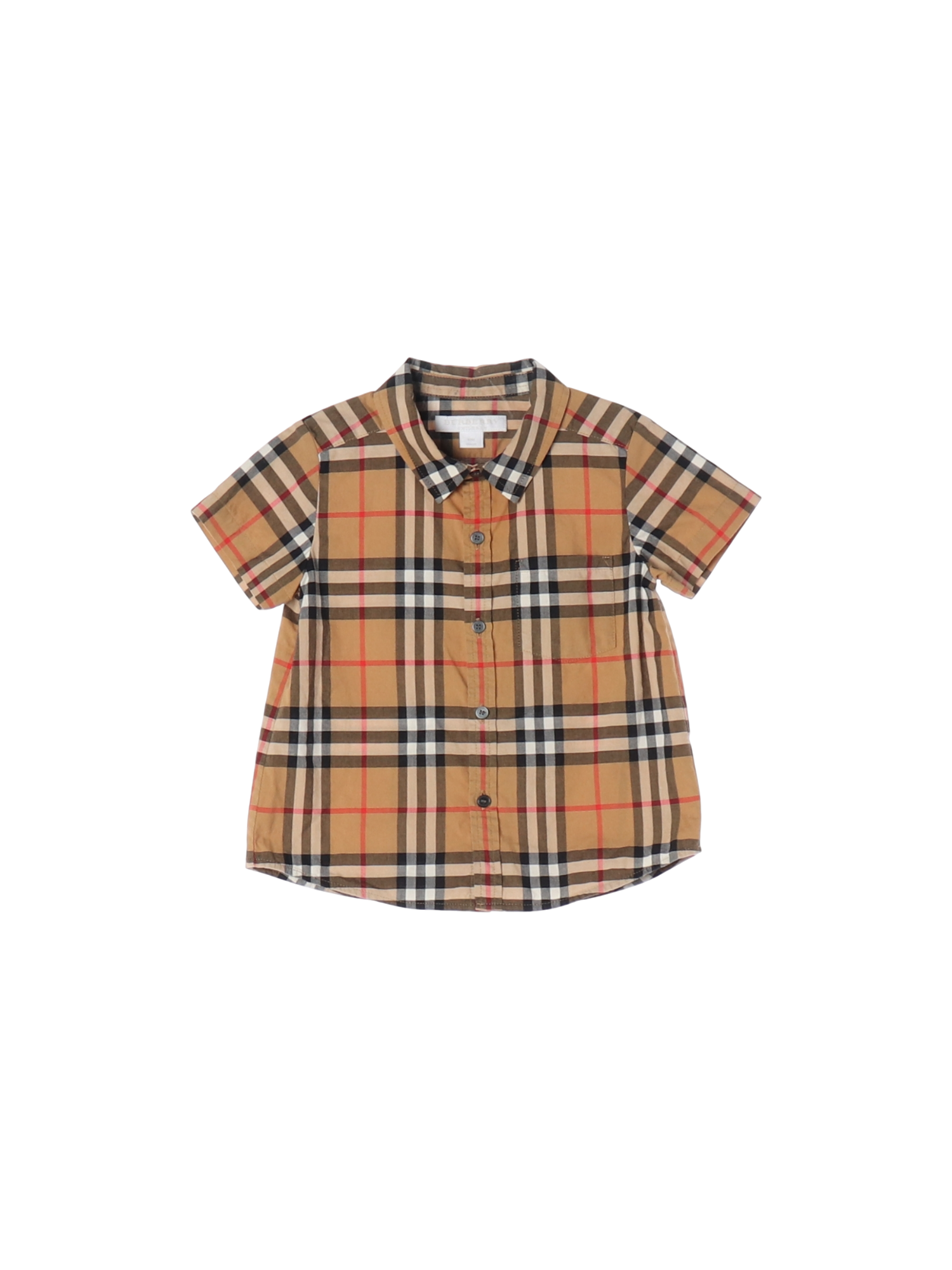 버버리 포켓 베이지 폴로셔츠 18m 0