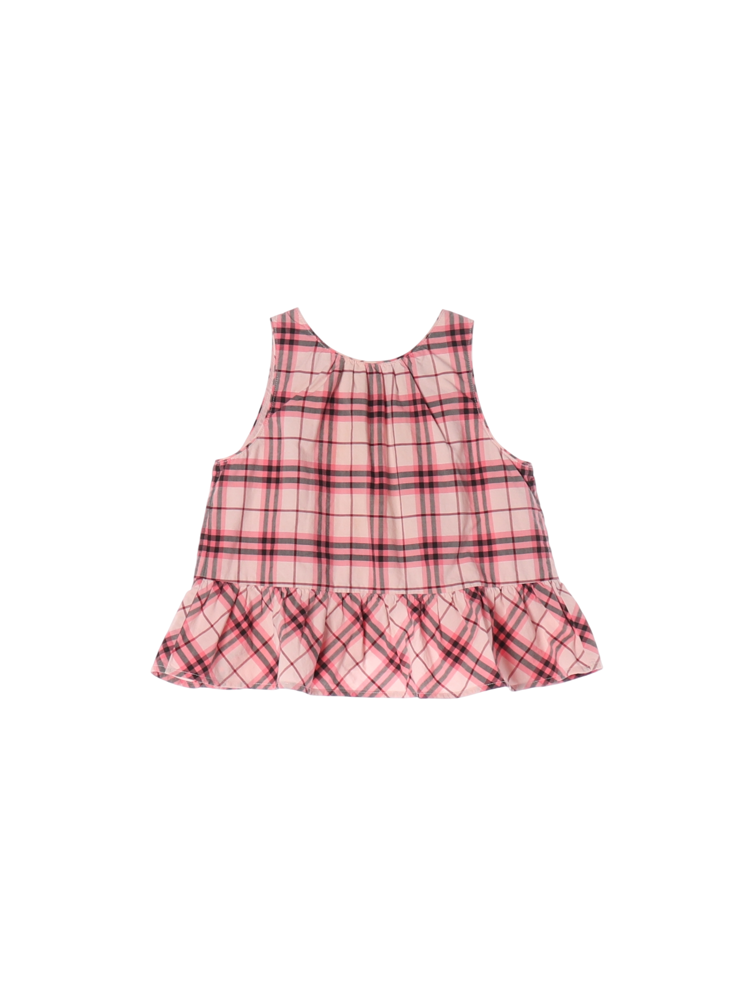 버버리 셔링 핑크 블라우스 4y 0