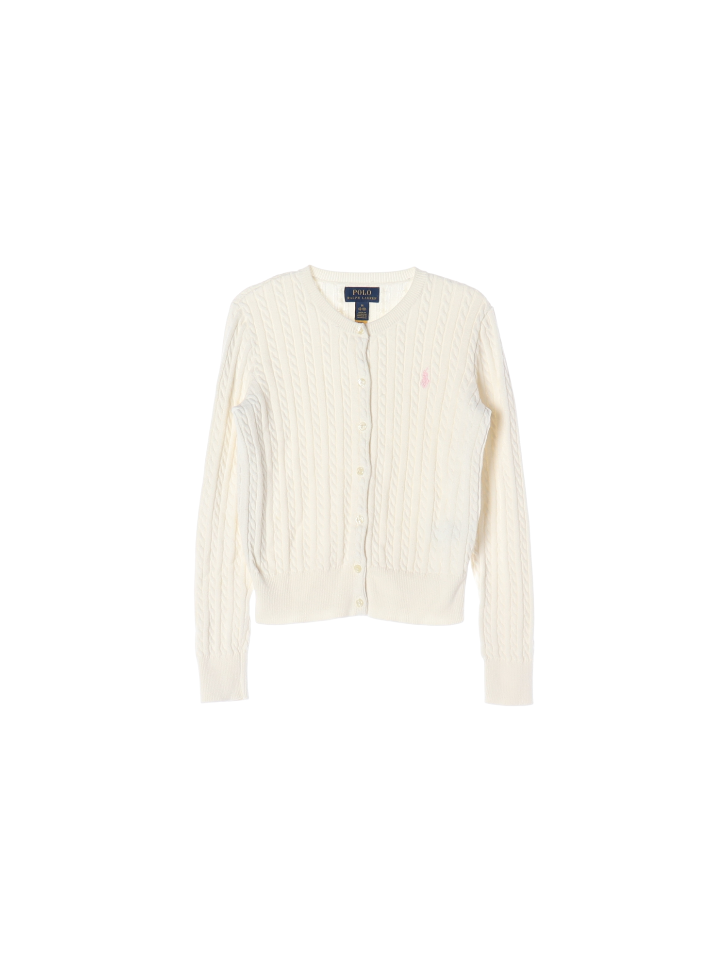 랄프로렌 단추 화이트 가디건 8-10y 0