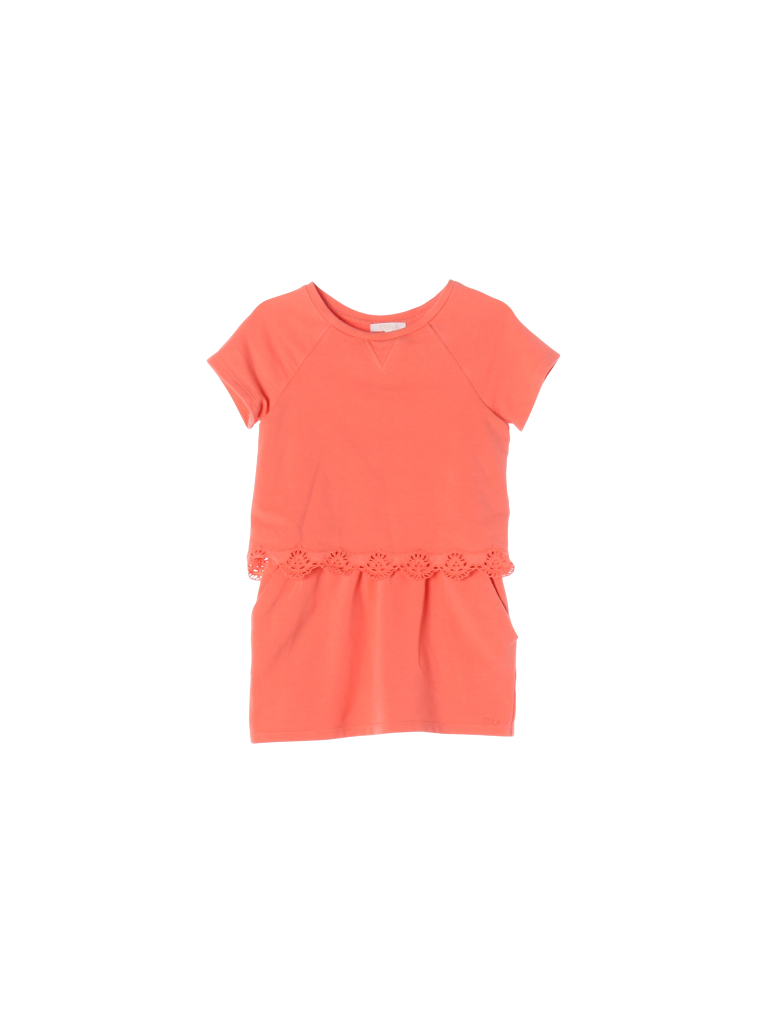 끌로에 펀칭 오렌지 드레스 4y 0