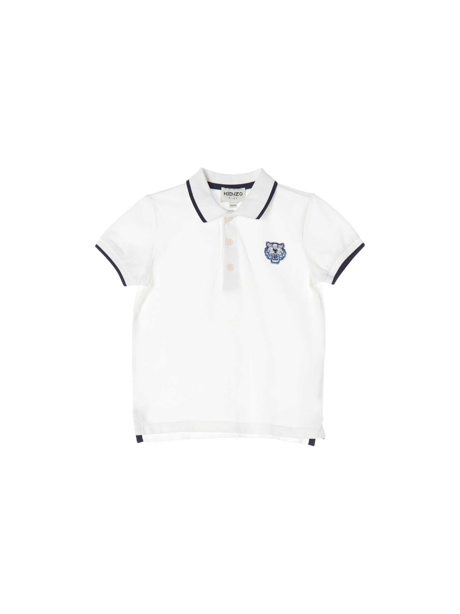 겐조 단추 화이트 폴로셔츠 5y 0