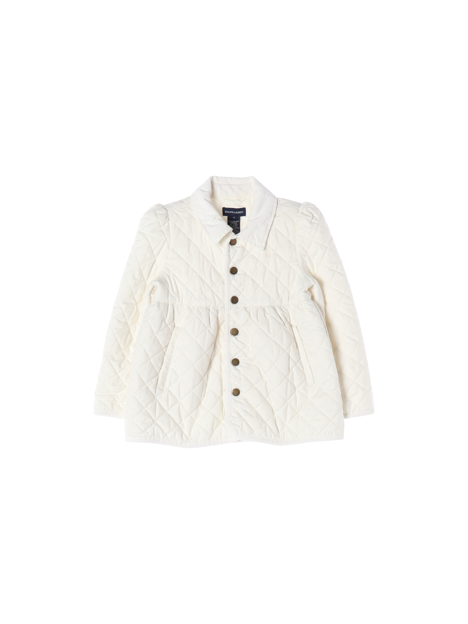 랄프로렌 퀼팅 화이트 패딩 6y 0