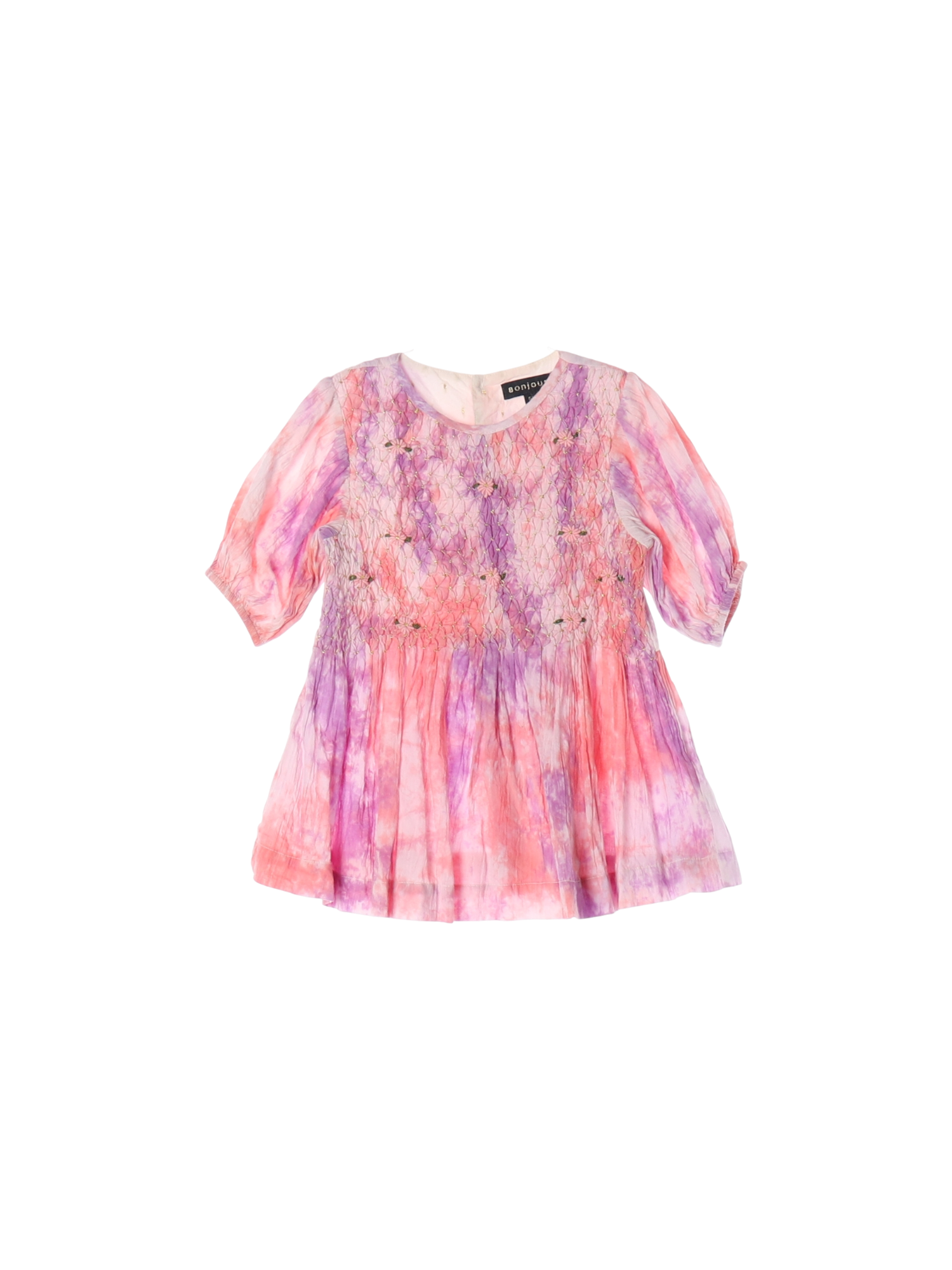 봉주르 셔링 핑크 드레스 6y 0