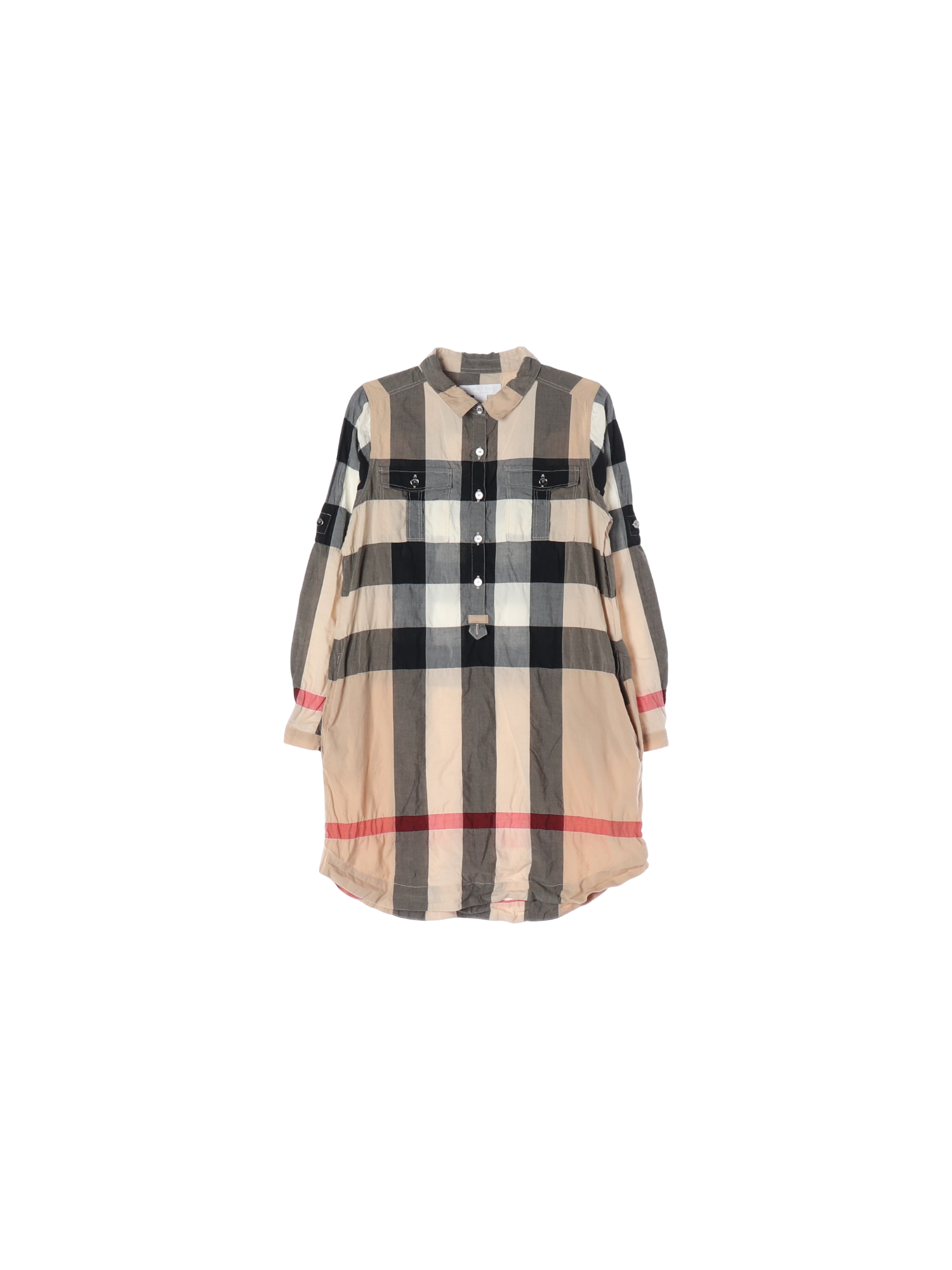 버버리 단추 베이지 셔츠원피스 8y 0