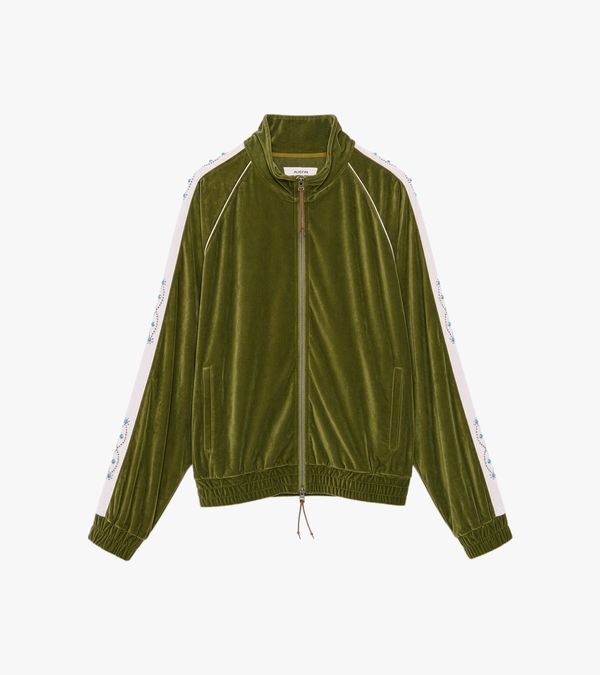 Velour Track Jacket
