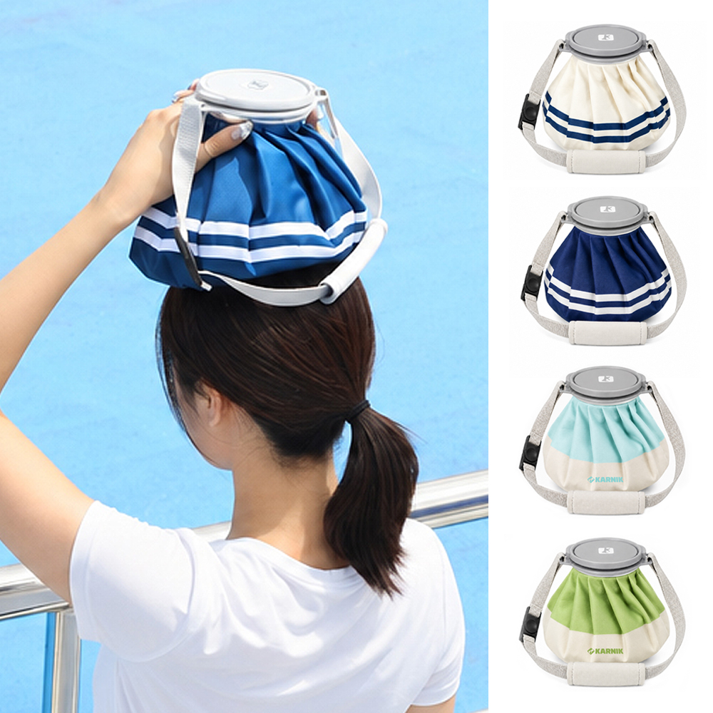 (1+1) 카르닉 스트랩형 28cm(11인치) 얼음주머니 골프 아이스백 냉찜질 운동 휴대용