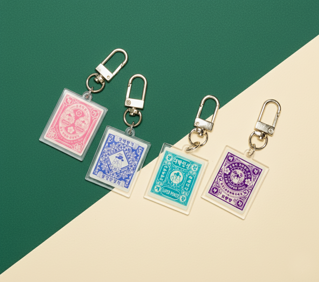 조선우표 부적 키링