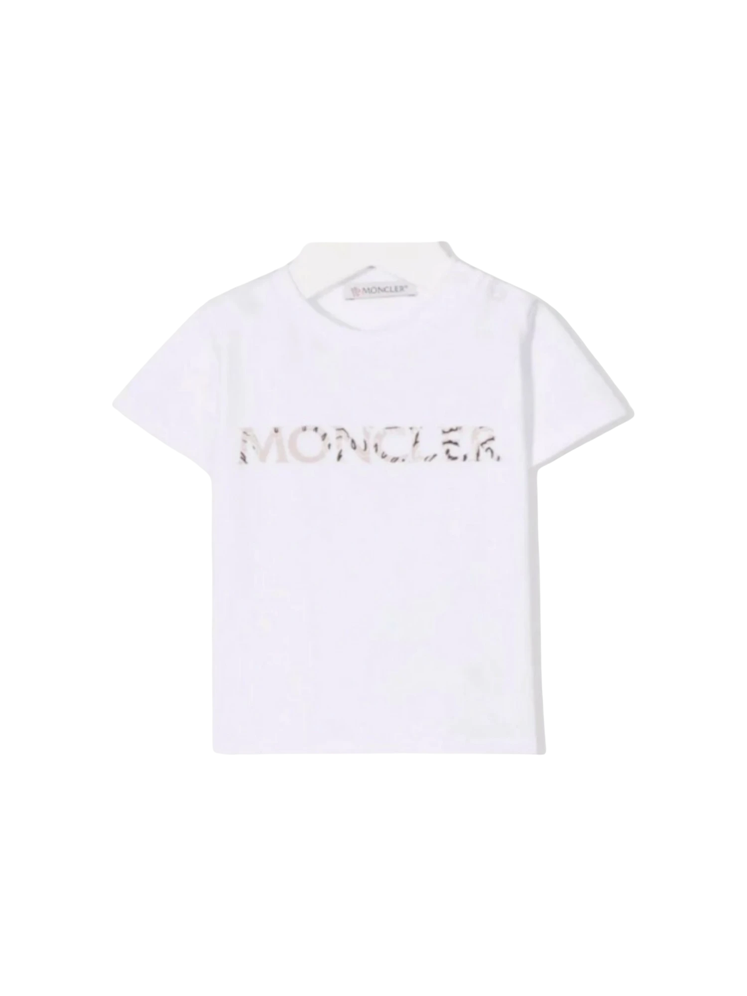 몽클레어 로고 반팔티 화이트 3y 0