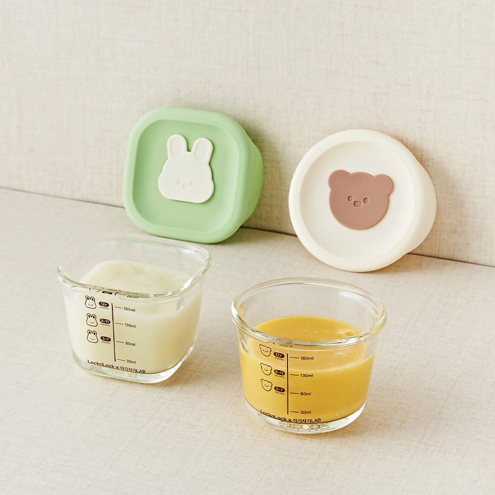 [아기자기랩X락앤락]맘마한입 이유식 보관 용기 230ml 3개입