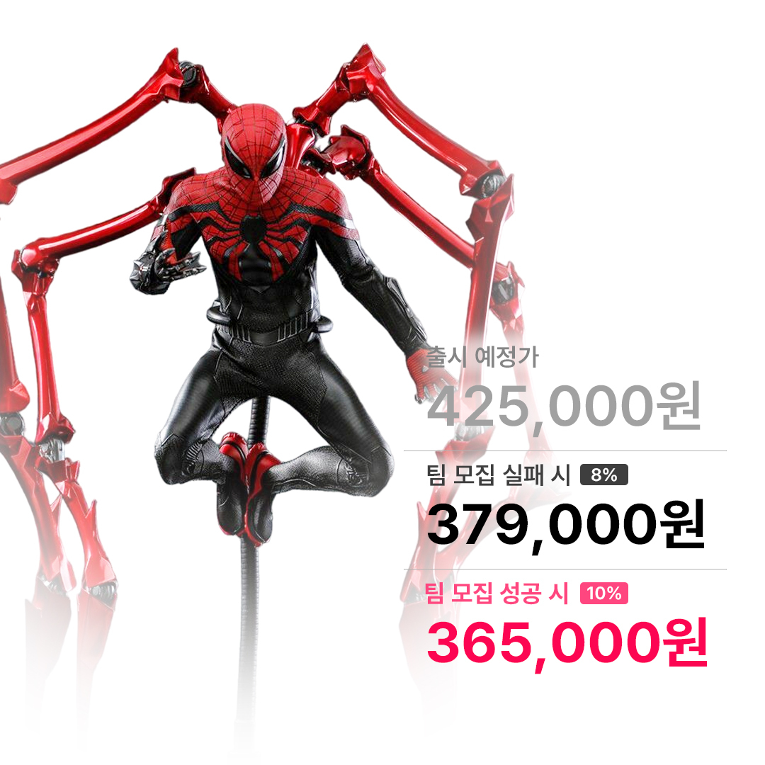스파이더맨2 피터파커 슈페리얼 슈트 에디션 1/6 VGM61 핫토이 Hottoys